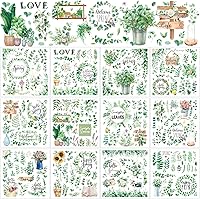 Vista 19 de BBTO 12 hojas de transferencias por frotado para manualidades y muebles, calcomanías de transferencia por frotado para madera, papel de bricolaje