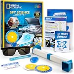 National Geographic Spy Kit for Kids 8-12 - Complete 10 Secret Mission Activities with Spy Gadgets, Tools and Gear, Kid Detective Kit, Science Kits for Kids, Pretend Play, Science Activity Set