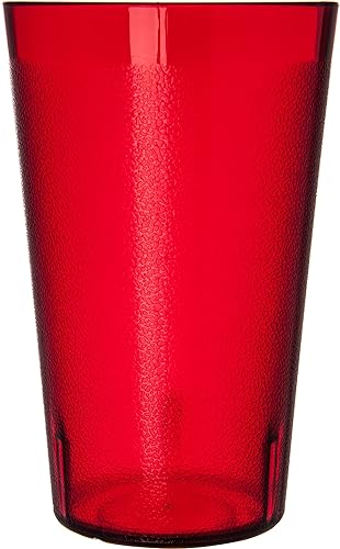 Miniatura 3 de Vaso de plástico CFS Stackable™, 32 onzas, rubí (paquete de 24)