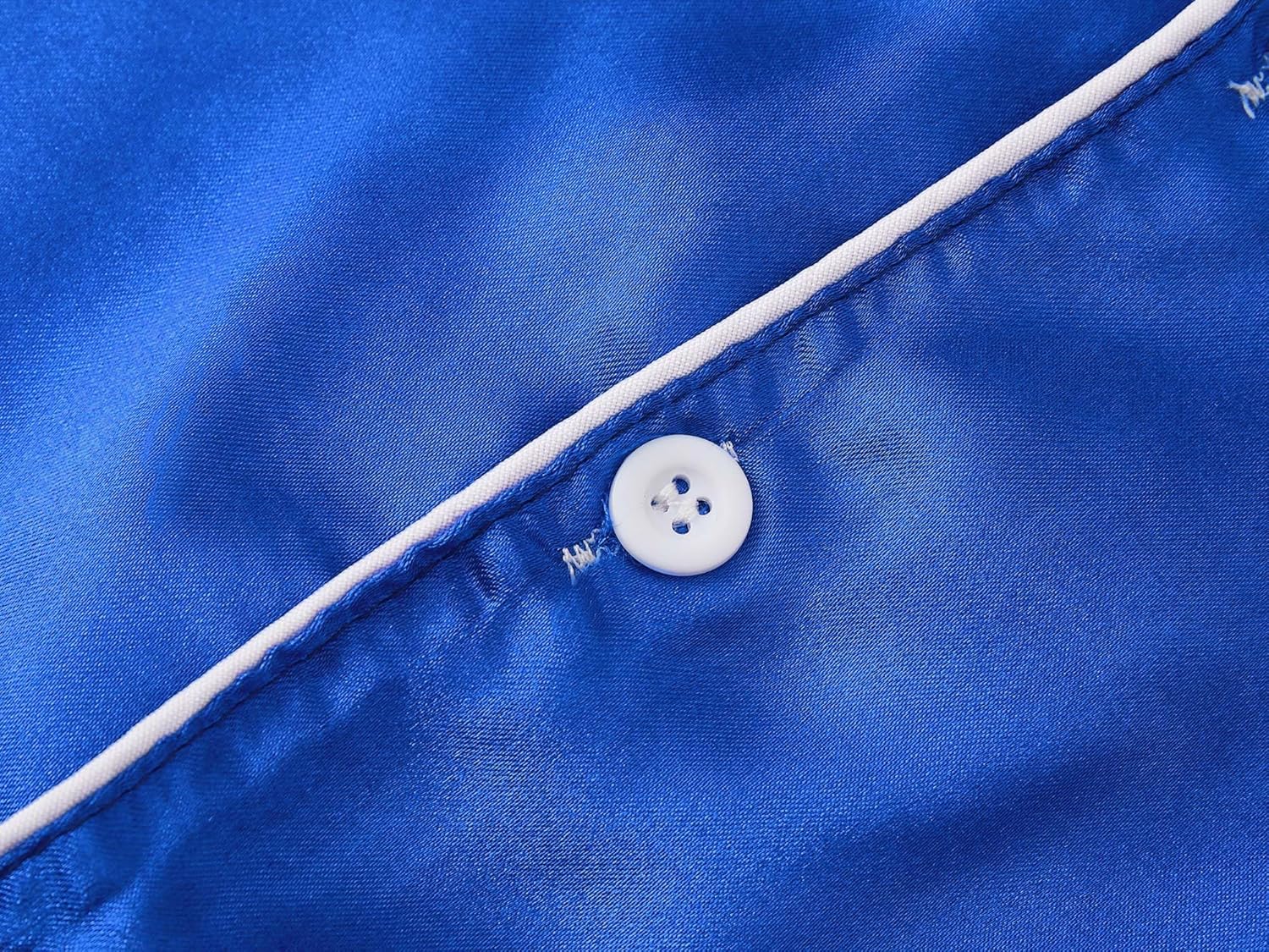 Tebbis Satin Pajamas for Girls - Neon Pink Cute Silky Long Sleeves & Pants Sleepwear PJ Set Size 6/7-16 - Image 3