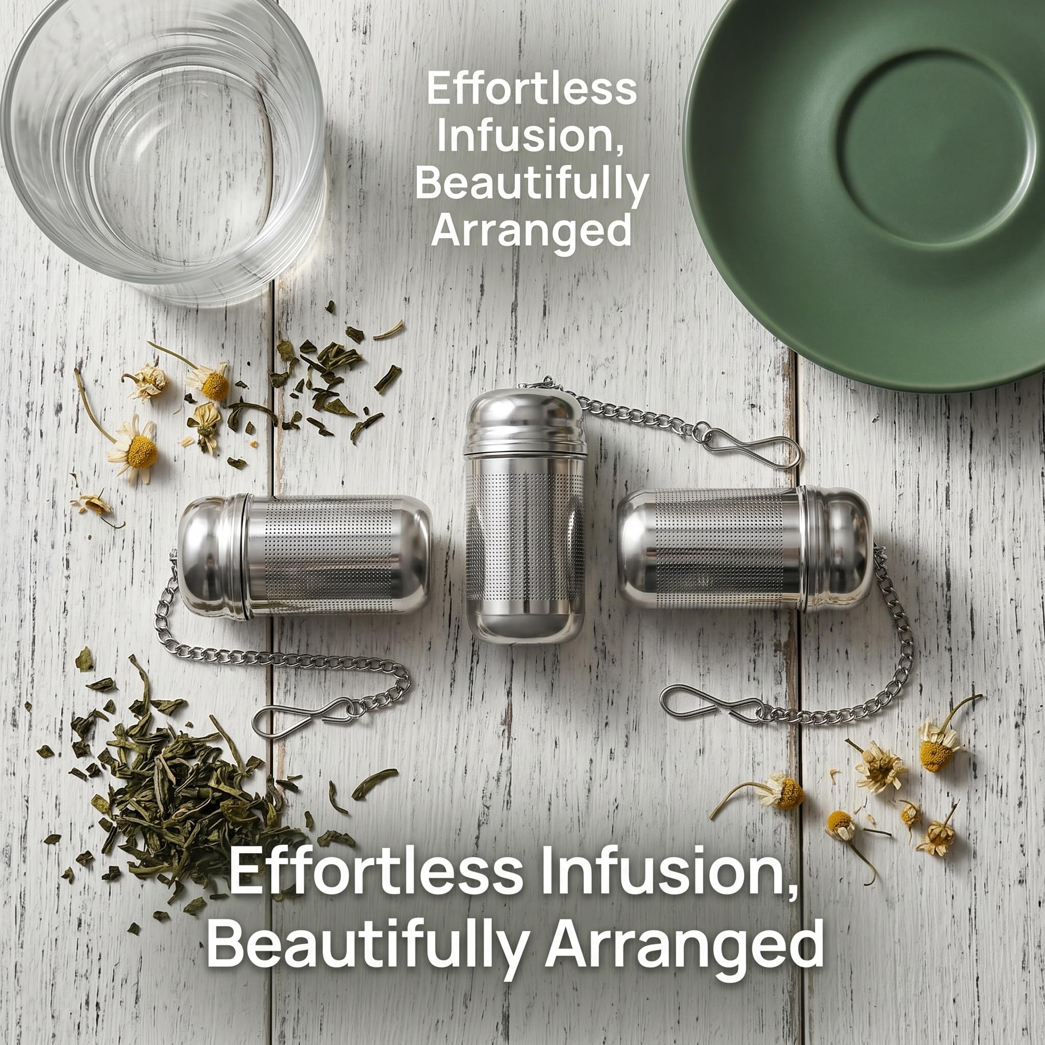 3 Petites Passoires À Thé Inox Avec Chaîne Et Bouchon Passoire À Thé Réutilisable Infuseur Thé Acier Inoxydable 304 Avec Bouchon Et Crochet De Chaîne Convient