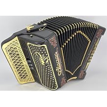 Alacran NAL3412-3R-BSP-Fa - 34 Button, 12 Bass Accordion, includes Rigid, Real Plywood, Case and Padded Shoulder Straps