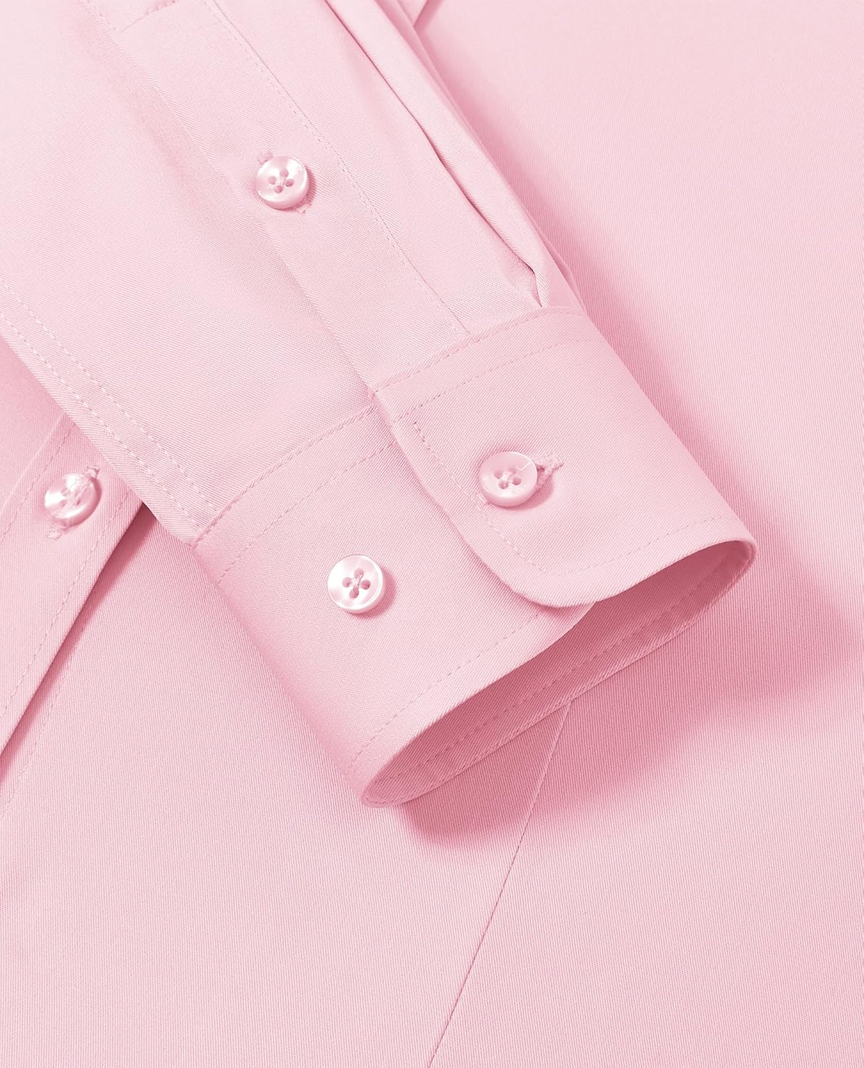 siliteelon Button Down Shirts for Women: Wrinkle Free Long Sleeve Classic Fit Collared Dress Shirt Solid Formal Office - Image 6