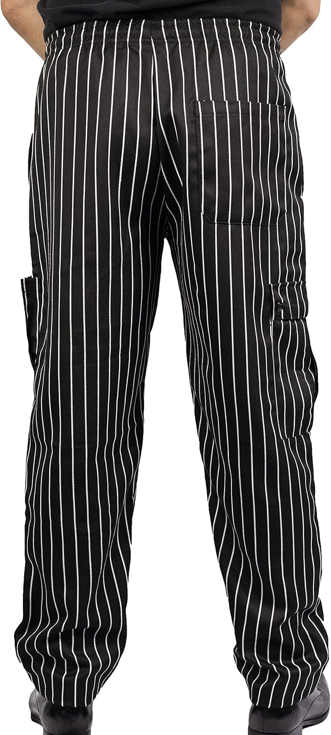 Chalk Stripe Cargo Style Chef Pant: Clothing, Shoes & Jewelry