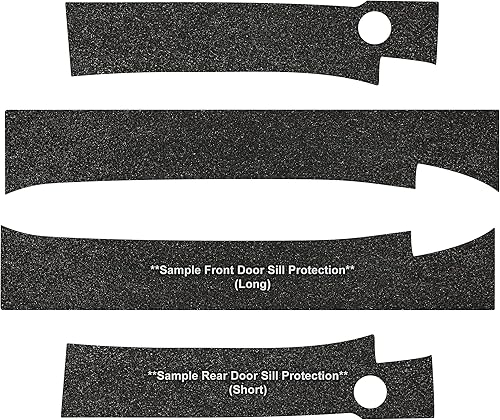 Miniatura 3 de Kit de protectores de entrada para umbral de puerta juego completo 4 unidades para 2021 F150 F-150 Crew Cab  Protector de borde protector anti