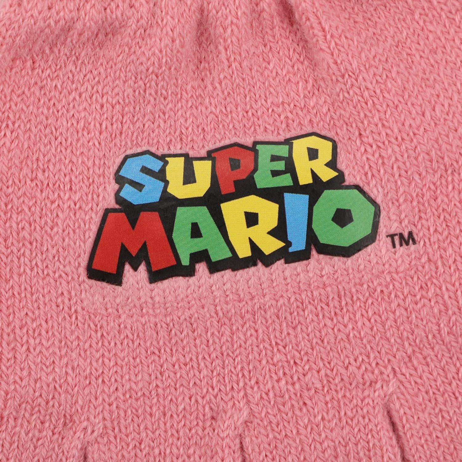 Super Mario Bros Character Circle Youth 2-Piece Cuff Beanie & Magic Gloves Set - Image 9