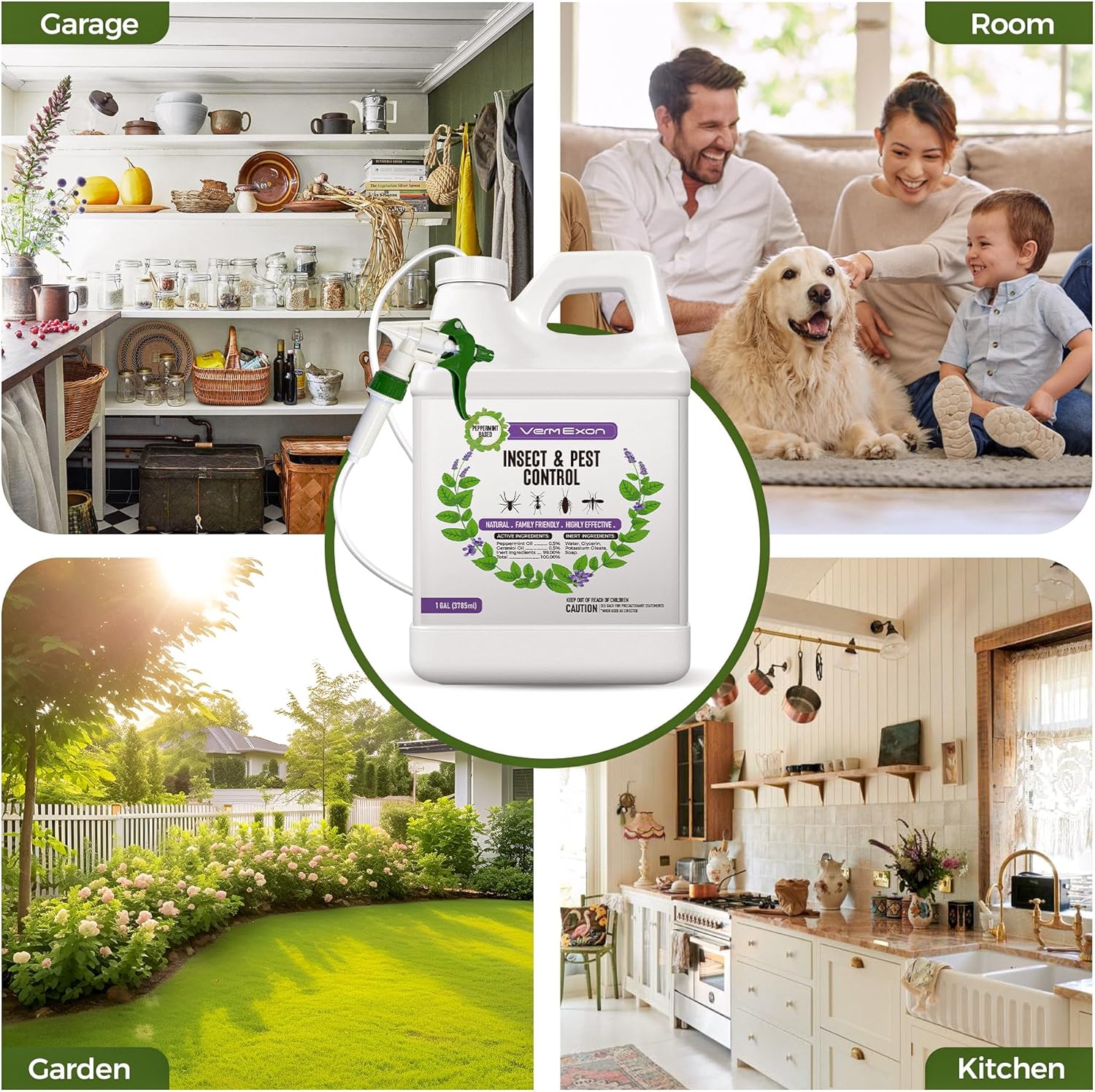 Peppermint Oil Insect & Pest Control Spray – 128oz Natural Plant-Based Bug Killer for Spiders, Ants, Flies, and Other Insects, Safe for Home & Kitchen Use - Image 6