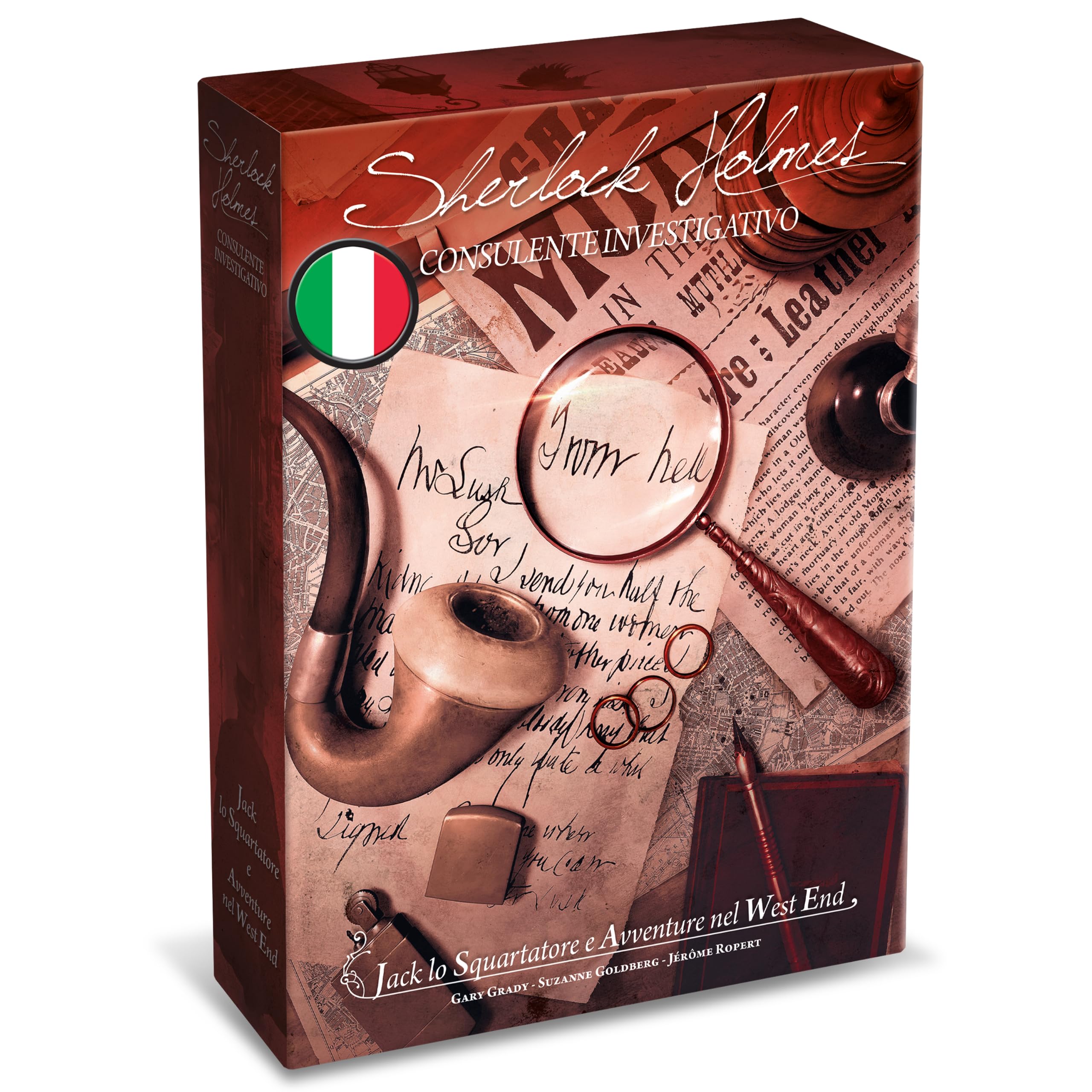 Asmodee – S. HOLMES: JACK LO SQUARTATORE E AVVENTURE NEL WEST END – Gioco | Gioco da Tavolo Investigativo e Collaborativo di Risoluzione Casi – 1-8 Giocatori – 14+ Anni – 90+ Minuti – Edizione Italiana