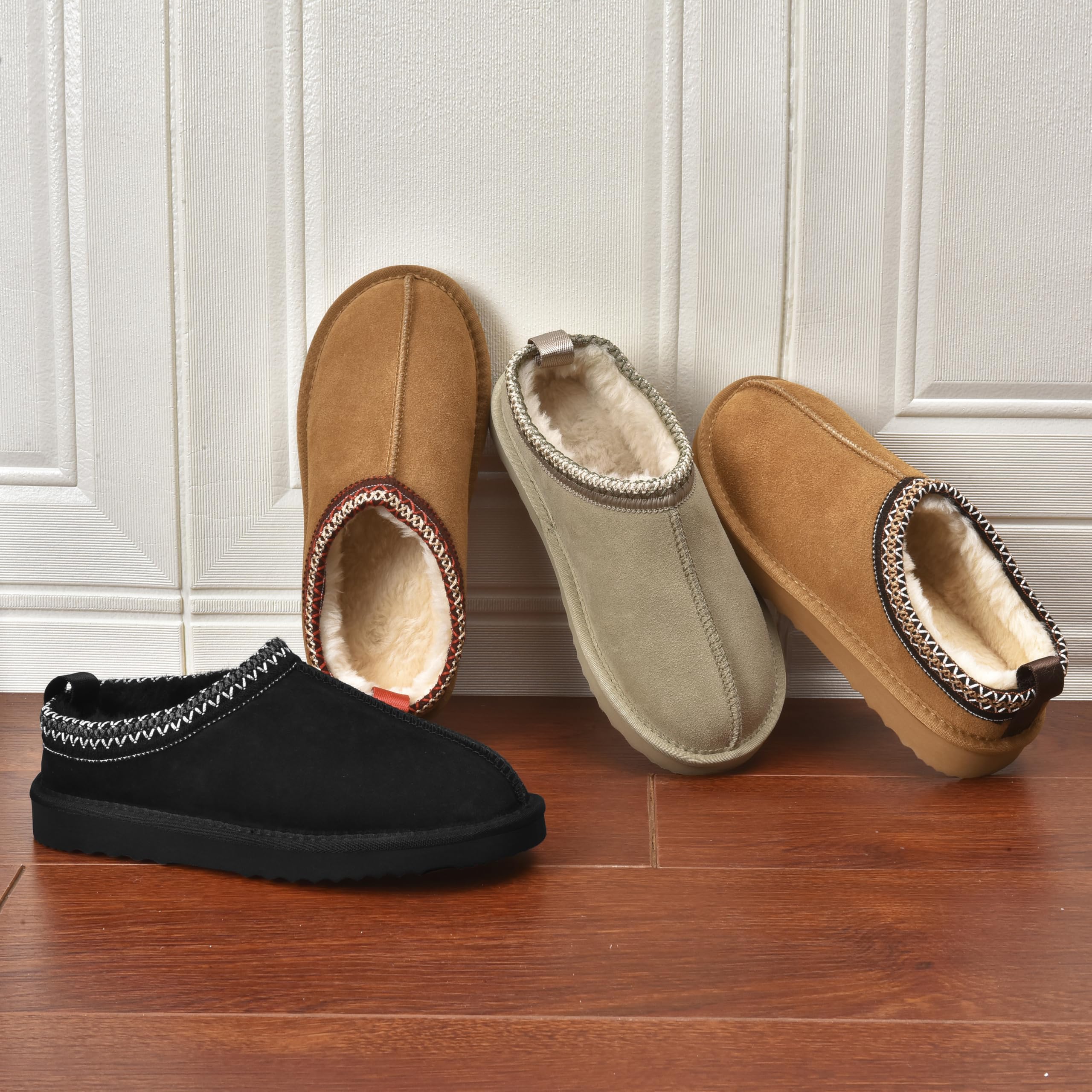 Meik Mangni Donna Pantofole da Casa Invernali 36-43 EU | Antiscivolo,Ciabatte All'aperto,Caldo Peluche,Scarpe di Cotone