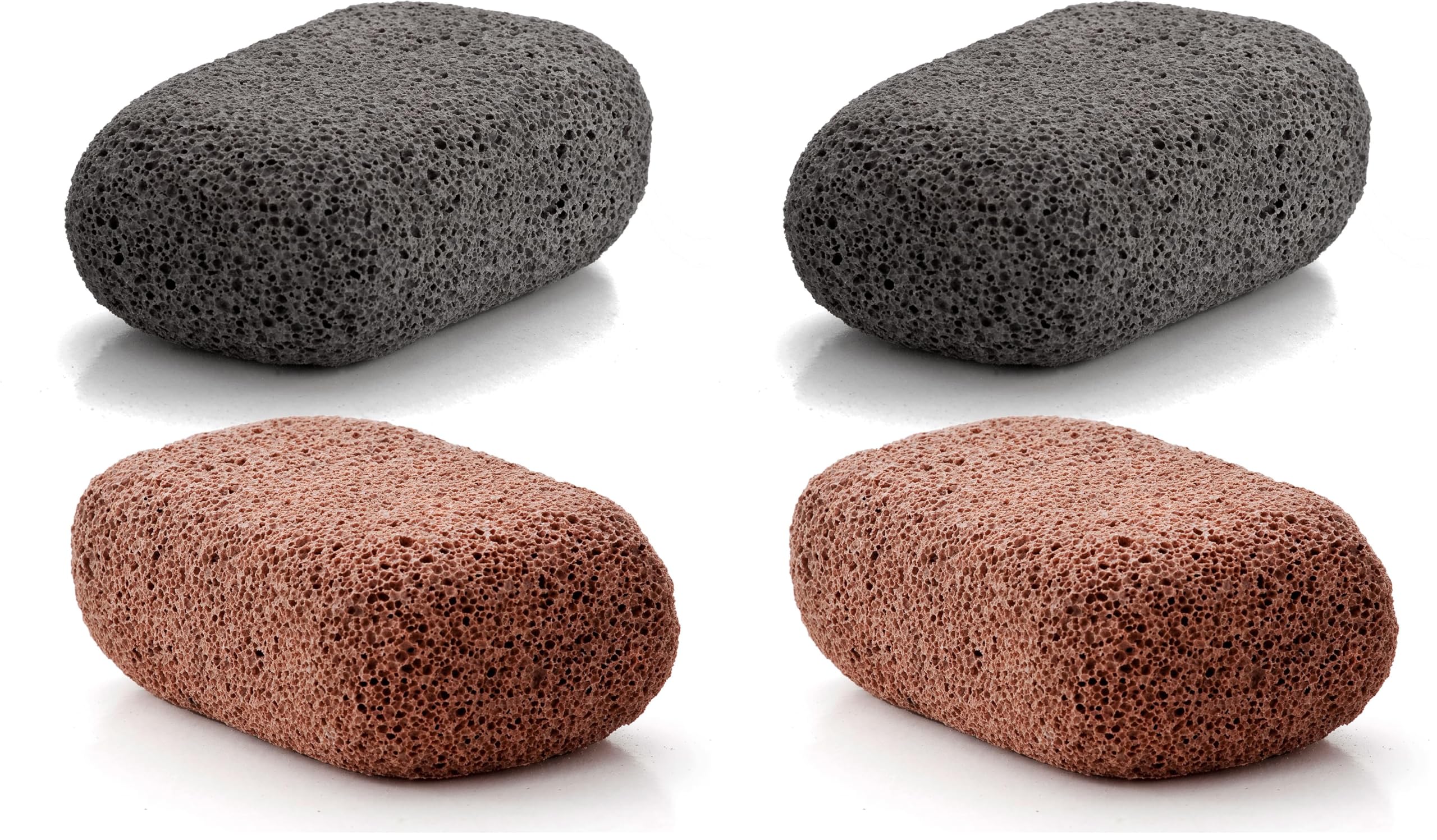 Vulcan - Lot de 4 pierres ponce pour les pieds et les mains