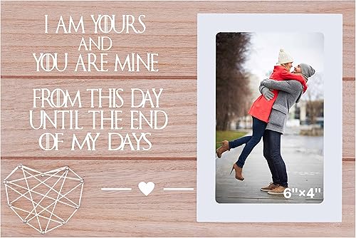 Marco de fotos de juego de tronos inspirados, soy tuyo y eres mío, regalo para prometido, marco de parejas, marco de regalo para él o ella, regalo