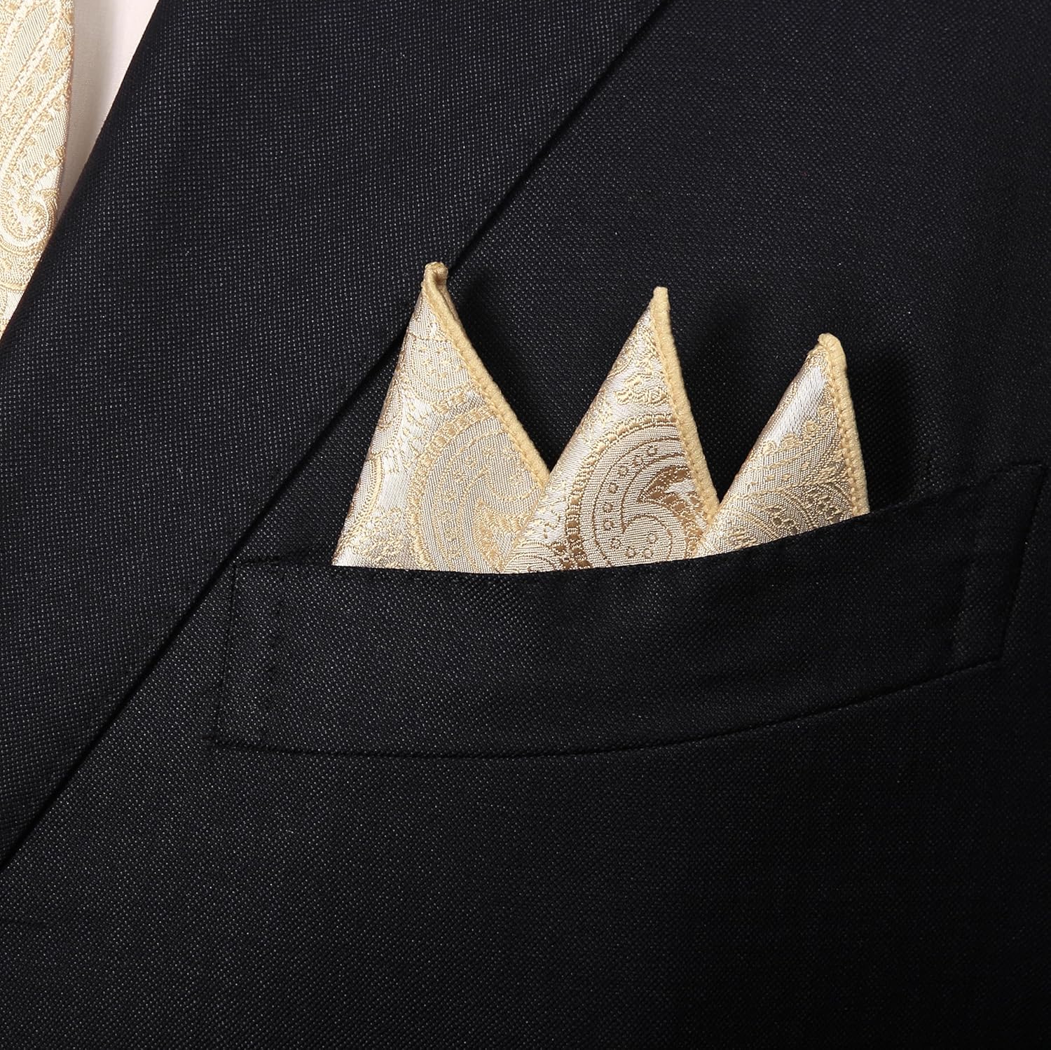 TaecMin Tie Set Ties for Men Paisley Neckties and Pocket Squares Set with Flower Lapel Pins for Weddings - Image 5