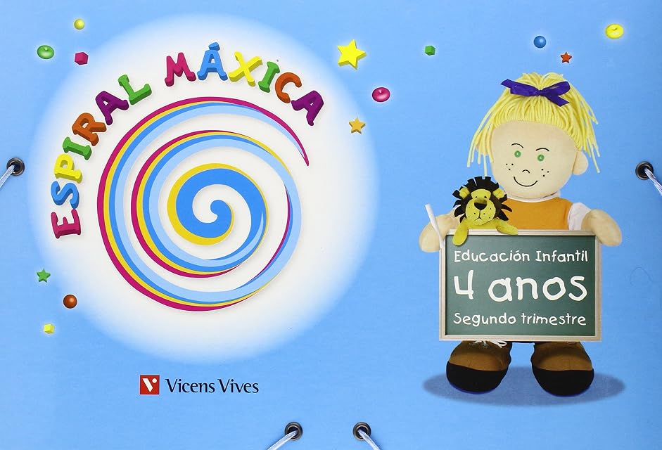 Portada de Espiral Máxica. Segundo Trimestre. 4 Anos