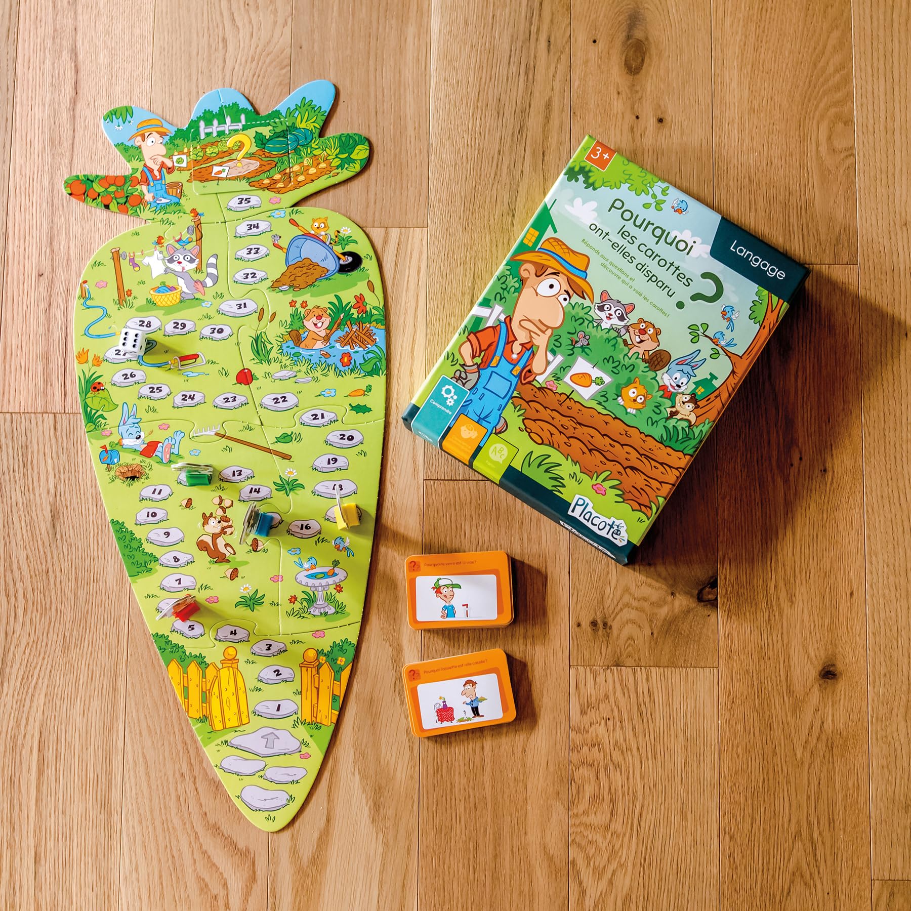 Placote Lernspiel „Im Bett, Ouistitis!“ – Familienspiel Für Eltern & Kinder Von 3–7 Jahren
