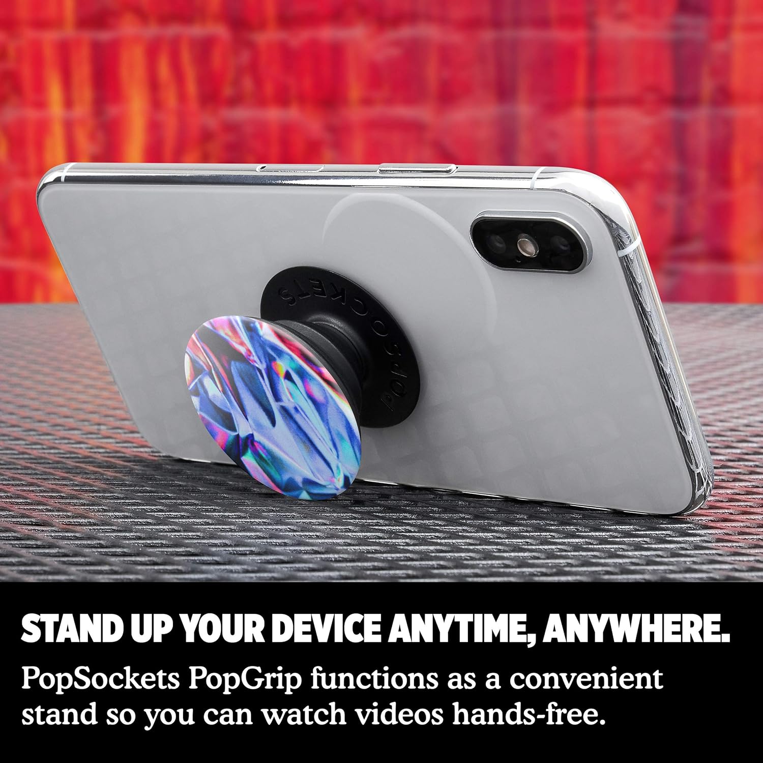 PopSockets: PopGrip Expanding Stand and Grip with a Swappable Top for Phones & Tablets - Gamma Flux Gloss