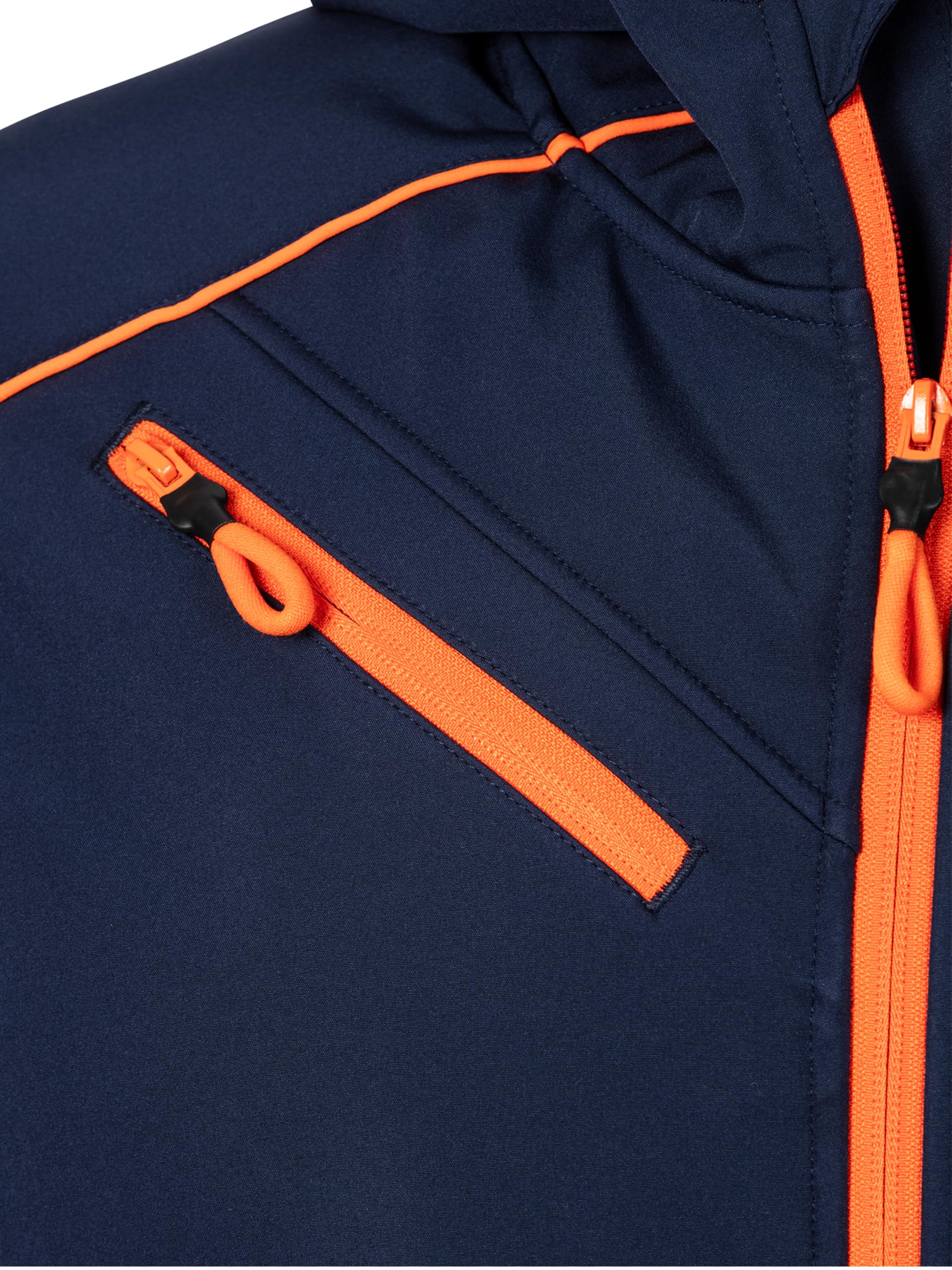 Red Bull ENERGY WEAR RB KTM Racing Grid Softshelljacke Blau/Orange | Offizieller MotoGP Fanartikel - 100% Polyester - Motorsport - Merchandise