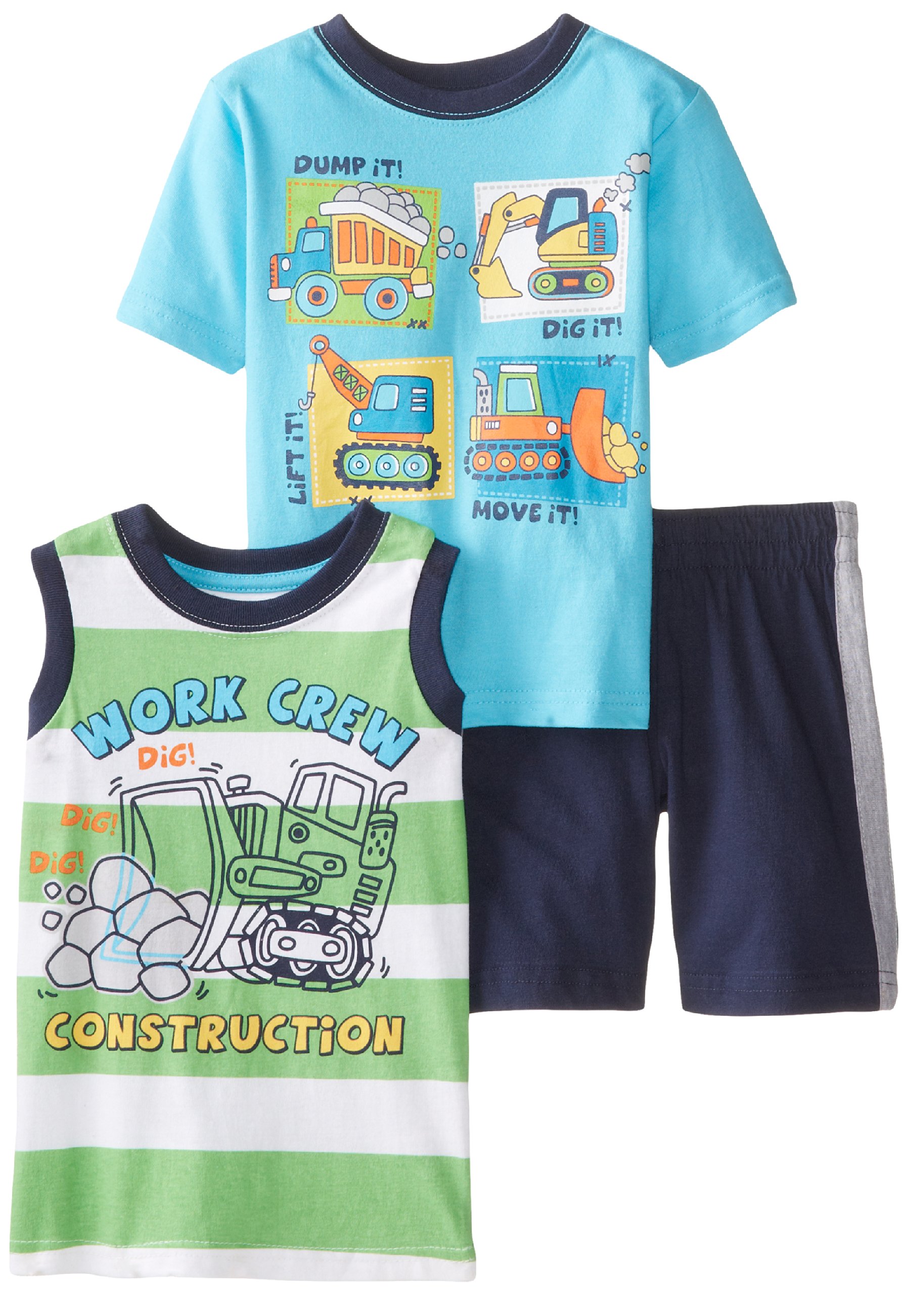 Little Rebels Little Boys' 3 Piece Construction Short Set