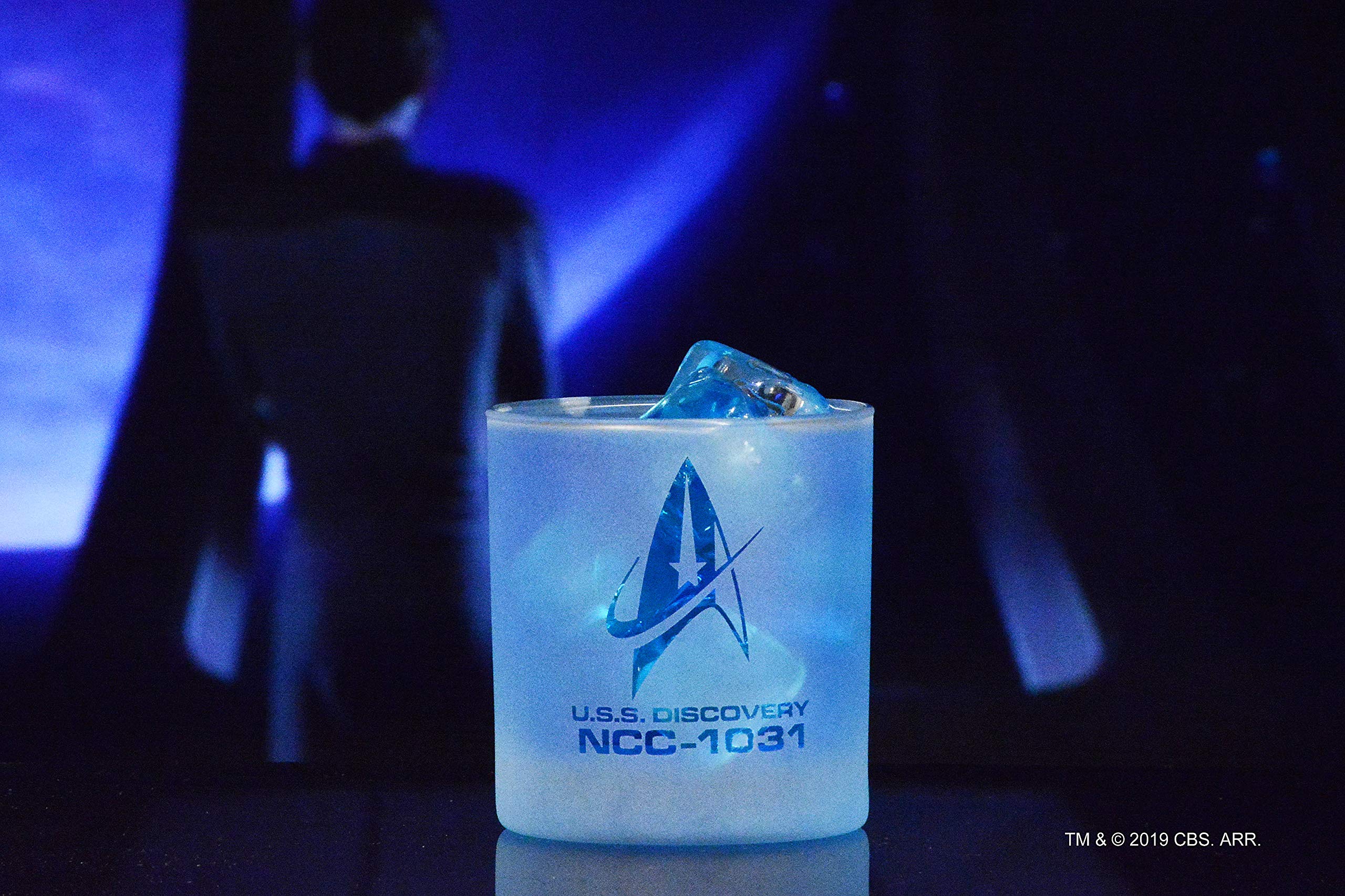Star Trek Discovery Command Badge Whiskeyglas, offiziell lizenziert, Premium-Qualität, handgefertigte Glaswaren, 325 ml, perfektes Sammlerstück Geschenk für Serienliebhaber