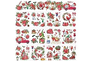 BBTO Rub on Transfer Stickers Christmas