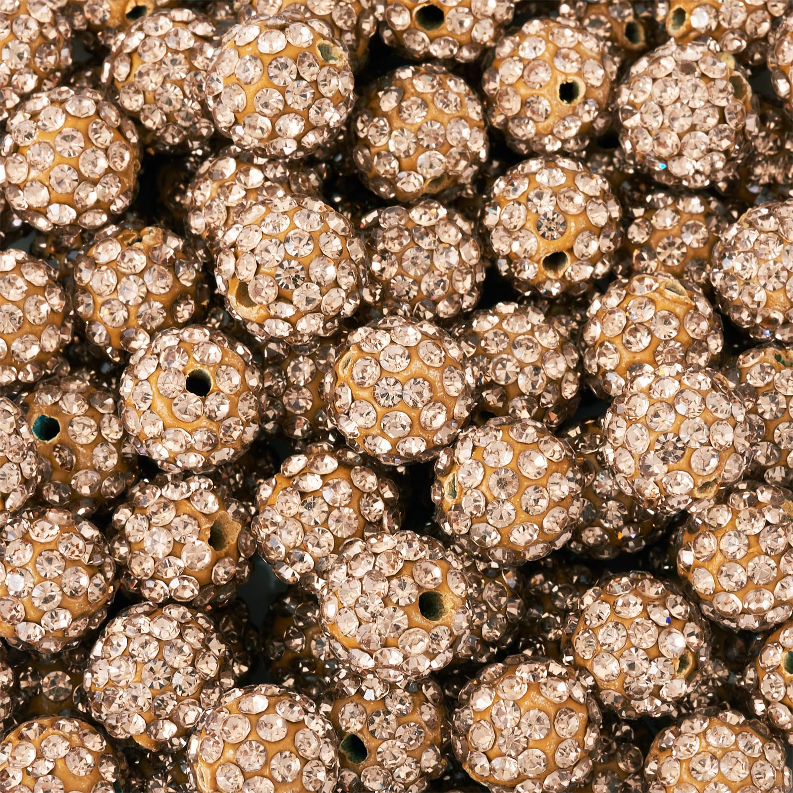 Perles argile polymère strass 10mm pour vaincre le manque d'éclat de vos bijoux