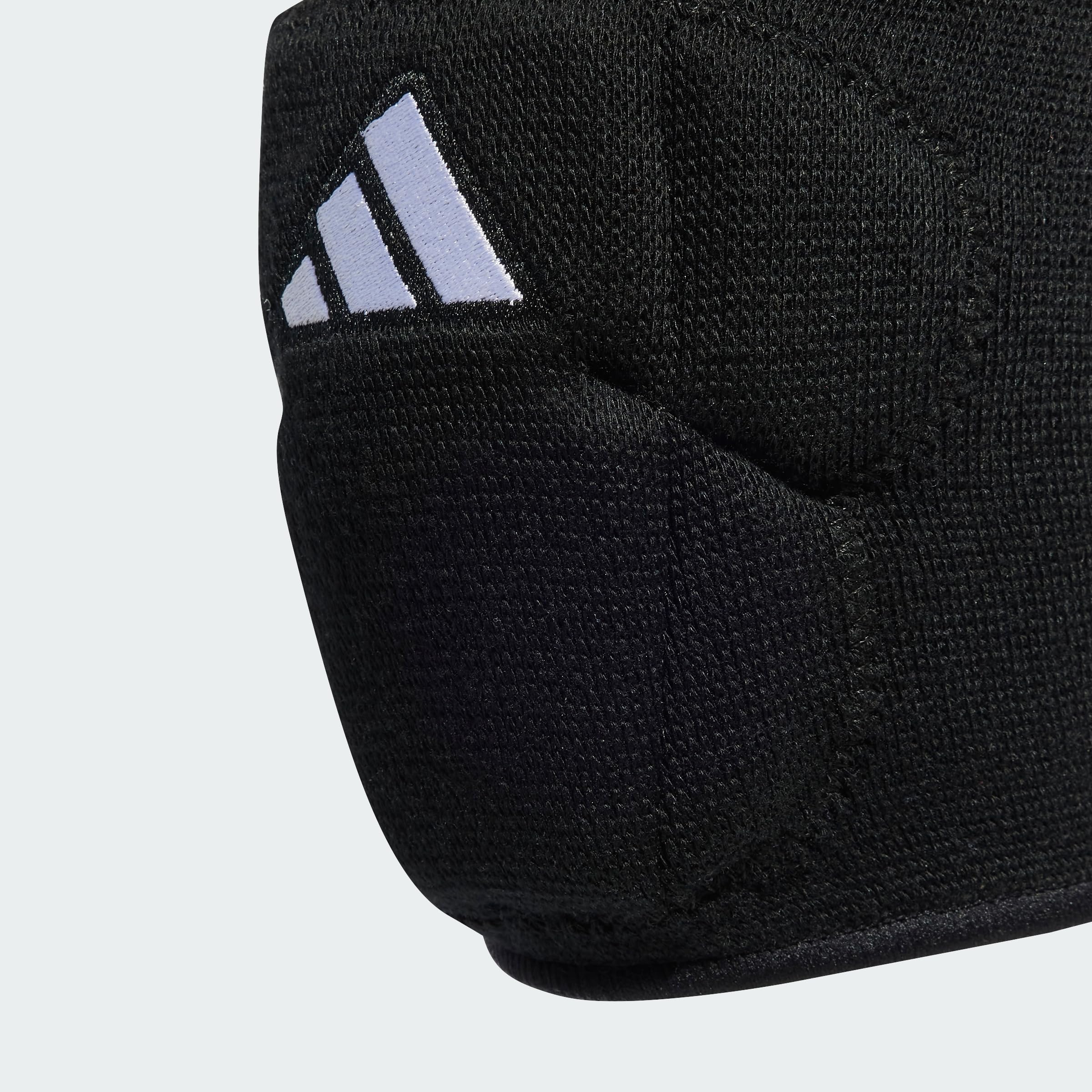 adidas Rodilleras unisex de voleibol de 5 pulgadas, negro/blanco, L