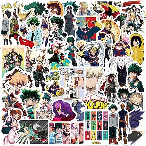 Miniatura 3 de Paquete mixto de 50 calcomanías de caricatura de motosierra de animé para niños, adolescentes, impermeables, para botella de agua, laptop, equipaje,