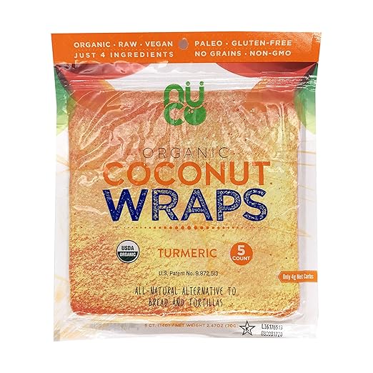 NUCO Organic Coconut Turmeric Wraps, 2.47 OZ