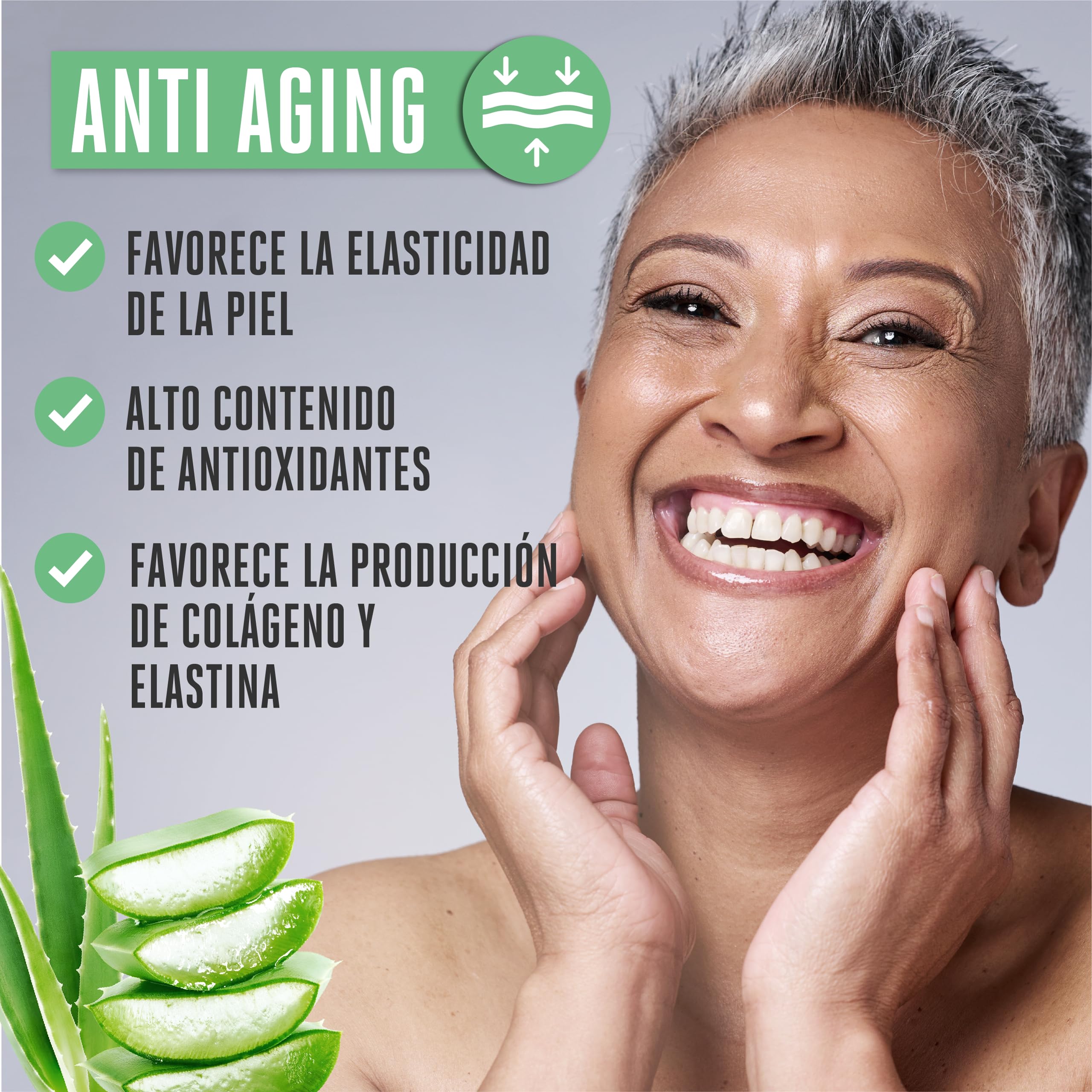Aloe Vera Spray - cuerpo y cabello extra fuerte 600ml - 99,9% Aloe Vera de n.b.A + ácido hialurónico