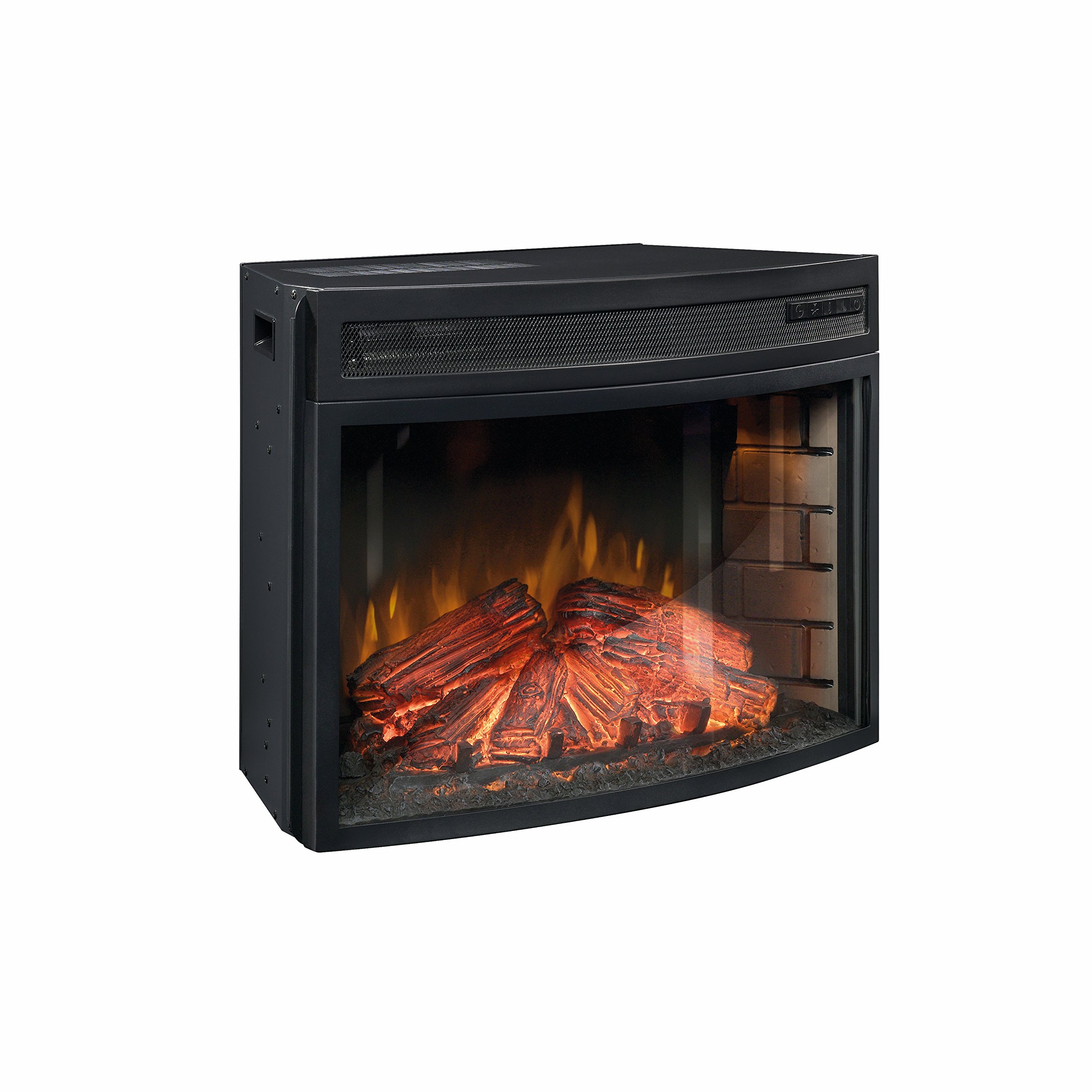 Amazon.com: Sauder Fireplace Insert - Paite 26 Curved, Black : Home u0026  Kitchen