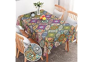 Boho Rectangle Tablecloth for the Perfect Picnic Luxe
