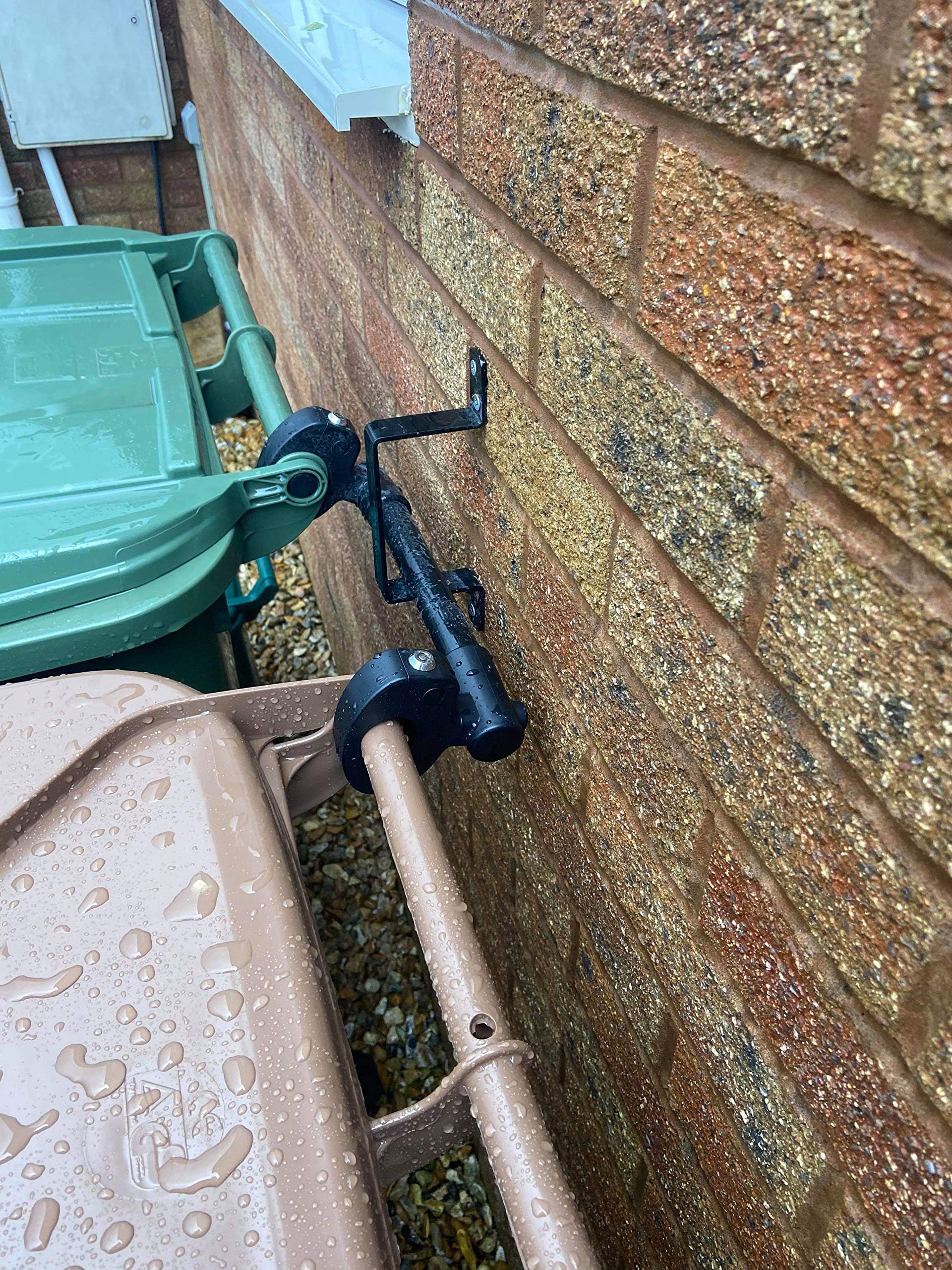 Buy Wheelie bin lock. Clamp and wall bracket bundle Secure one bin or 2