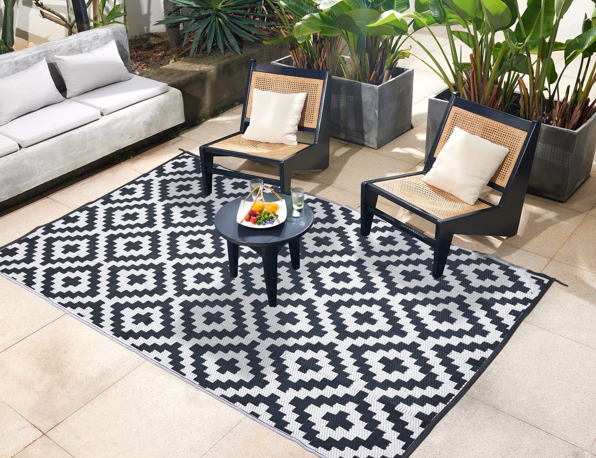 URBEST Outdoor Camping Mats Rugs Reversible Waterproof RV Deck Porch