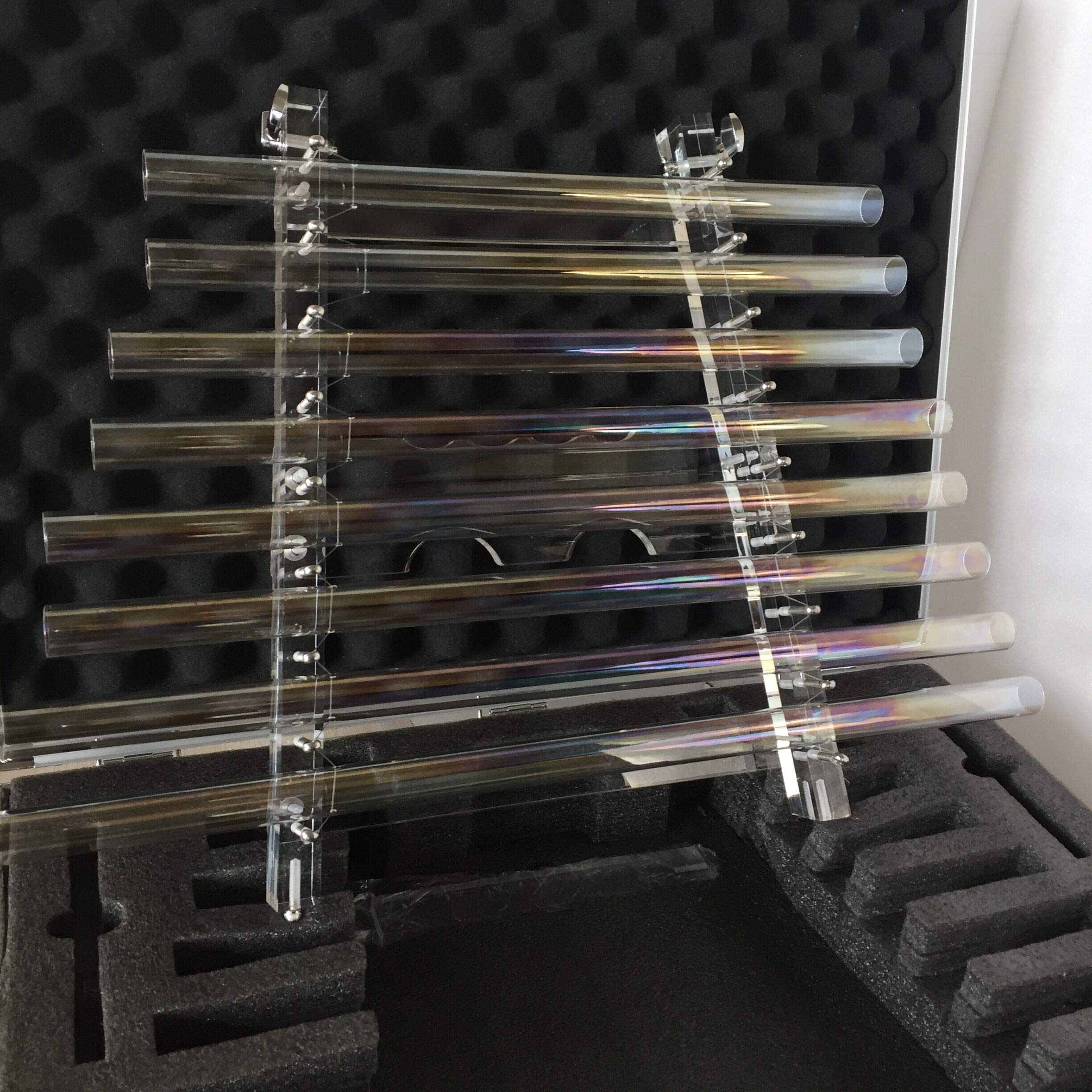 5th Octave Magic Color Crystal Singing Harp, C5-DEF-GA-BC6, Perfect Pitch Standard 432HZ, With Carrying Aluminium Case