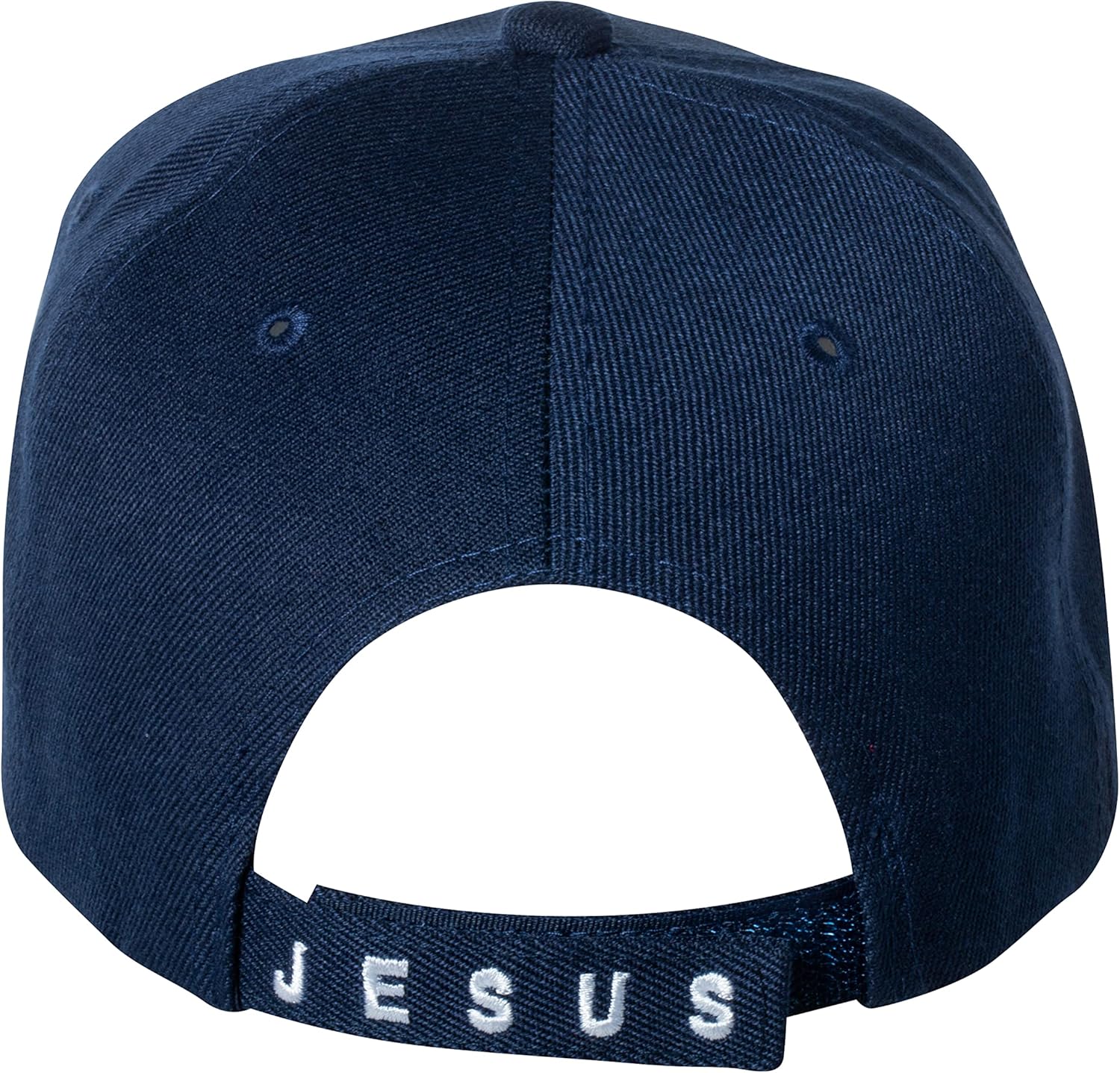 Artisan Owl Man of Faith Embroidered Bible Cap - Adjustable Hook and Loop Closure Religious Christian Gift (Navy Blue) - Image 3