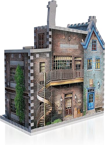 Vista 36 de Wrebbit3D Harry Potter - Rompecabezas 3D modelo de Gringotts Bank Colección Diagon Alley 300 piezas de rompecabezas Construye y viaja por