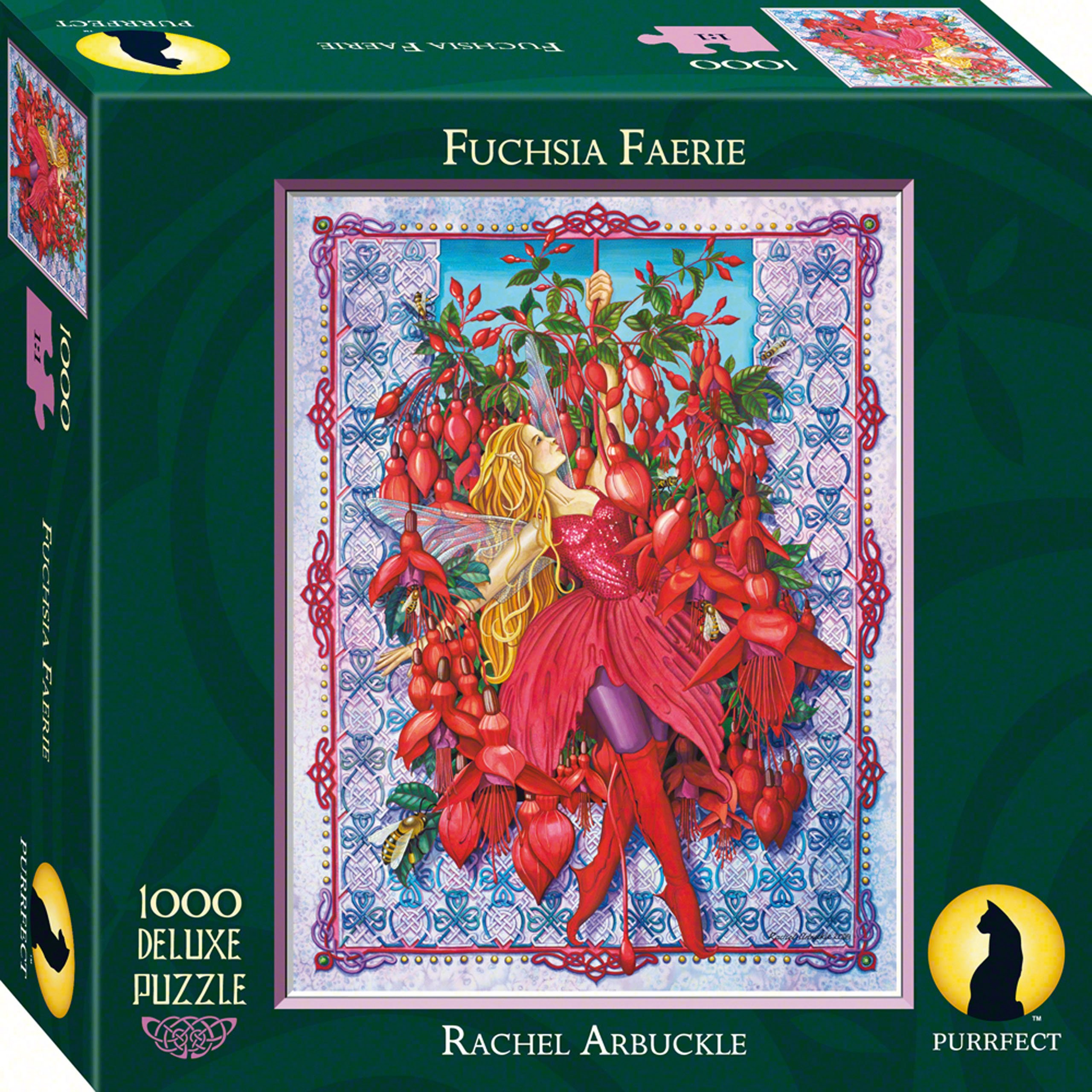 Purrfect Puzzles Fuchsia Faerie 1000 Piece Puzzle