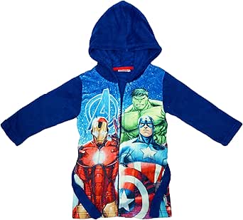 Amazon.com: Marvel Boys' Avengers Hulk Iron Man Hooded Dressing Gown ...