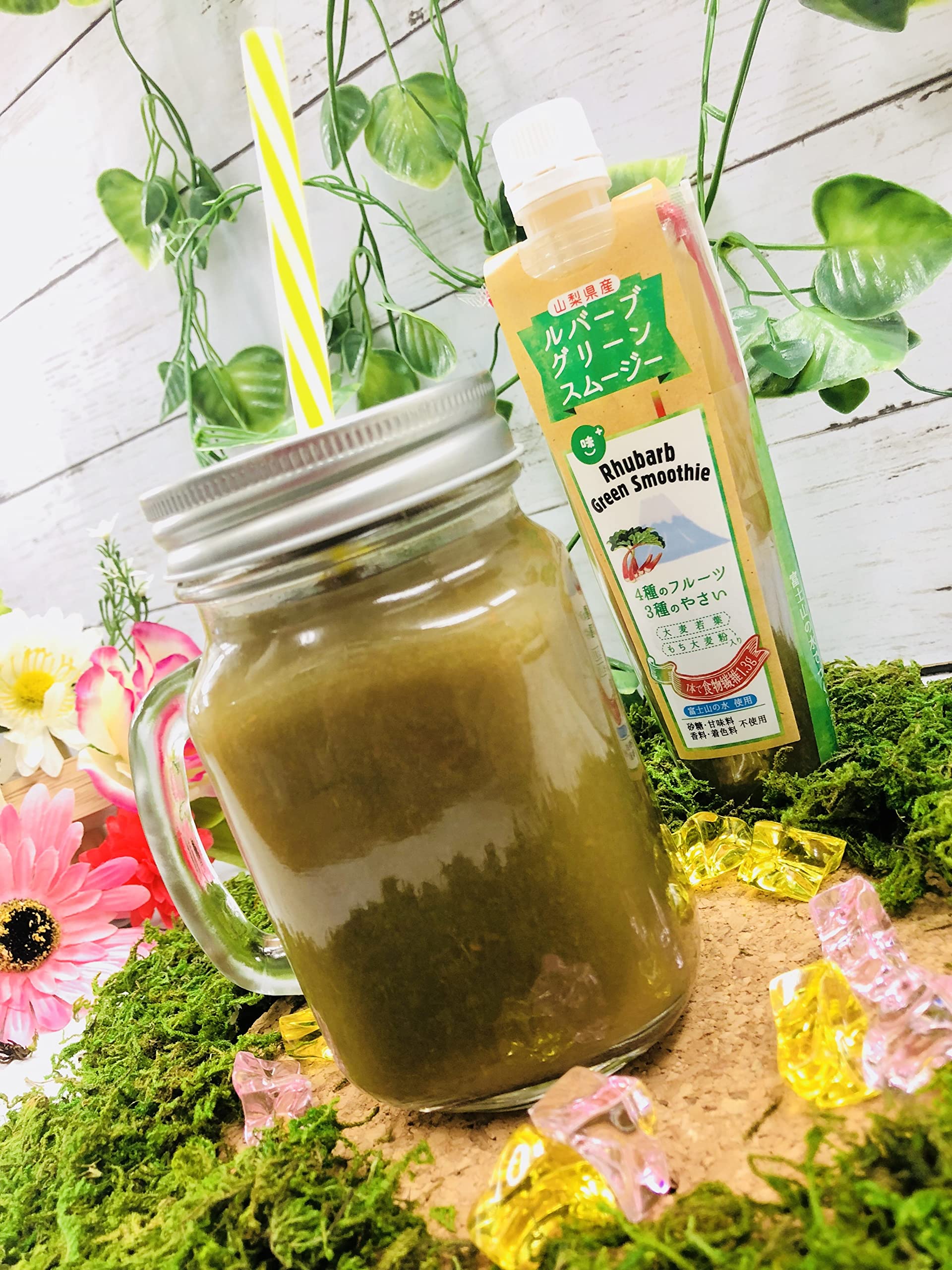 Amazon.co.jp: me-plus(ミープラス) ルバーブ グリーンスムージー 180g