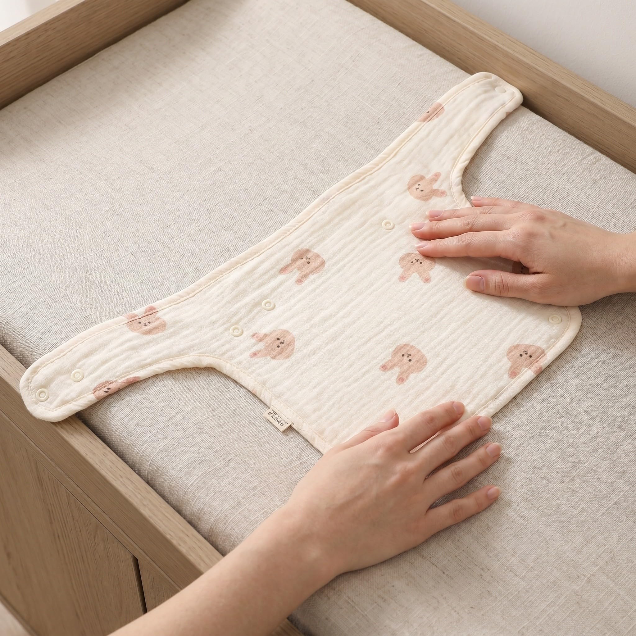 Lurrose Baberos de algodón suave para bebés, baberos absorbentes para la dentición de recién nacidos, bebés y niños, fáciles de limpiar, toalla de saliva adorable para la baba y la dentición.