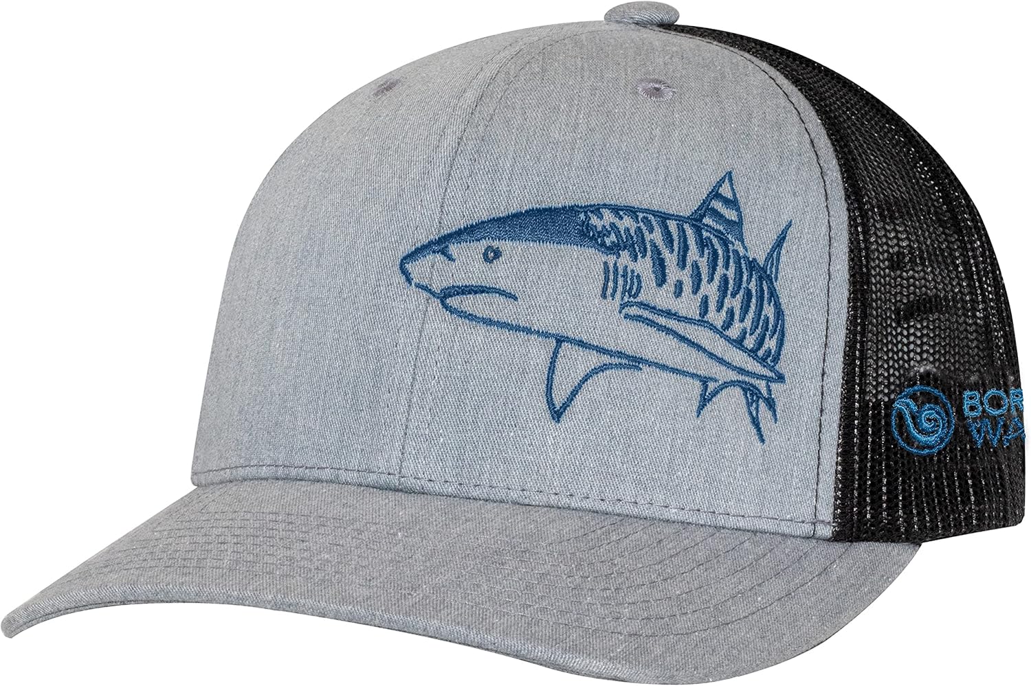 Shark Scuba Diving Trucker Hat: Mens Adjustable Snapback for Fishing, Spearfishing