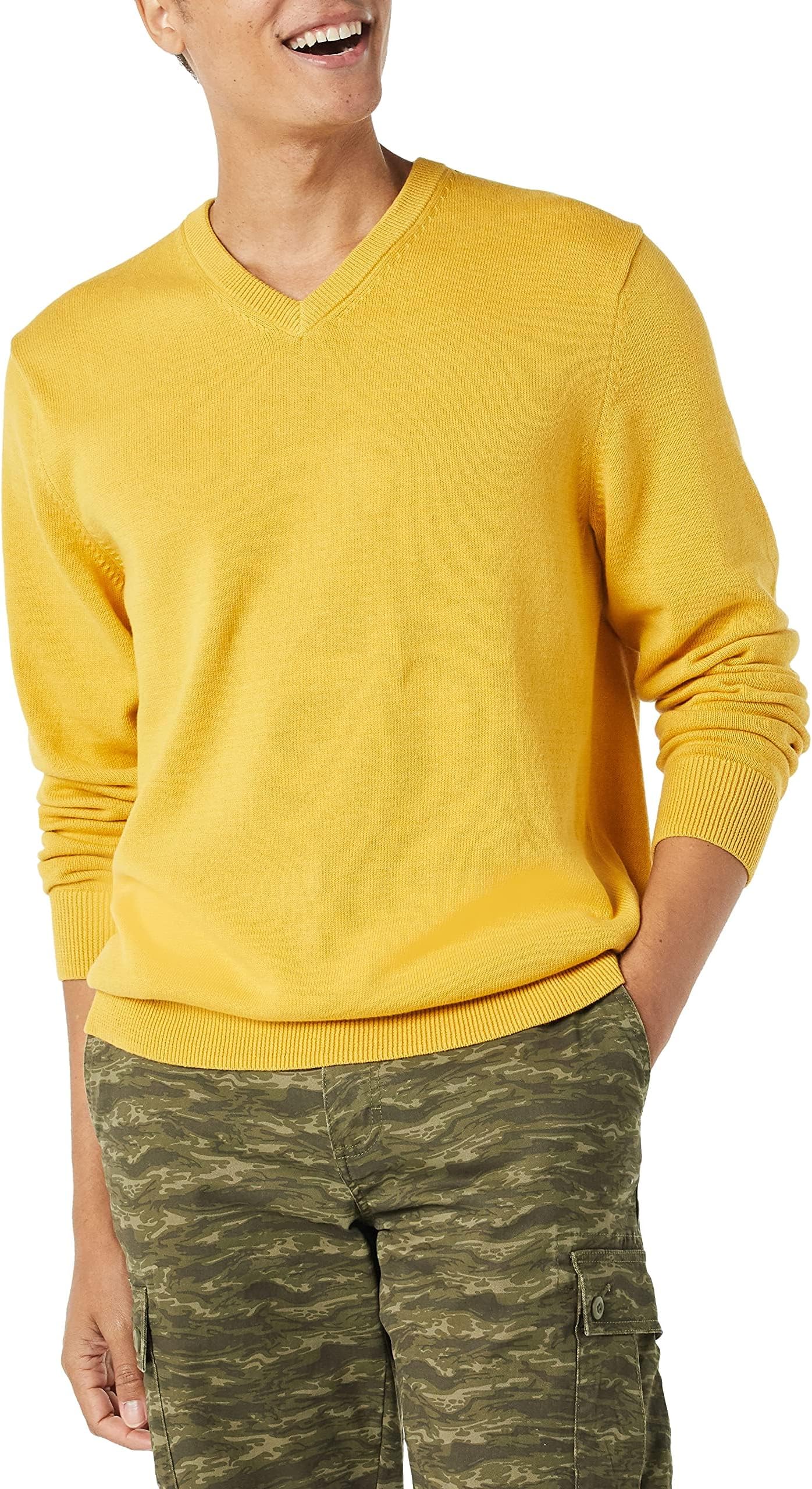 Amazon Essentials Men's V-Neck Pullover Jumper (Available in Big & Tall)