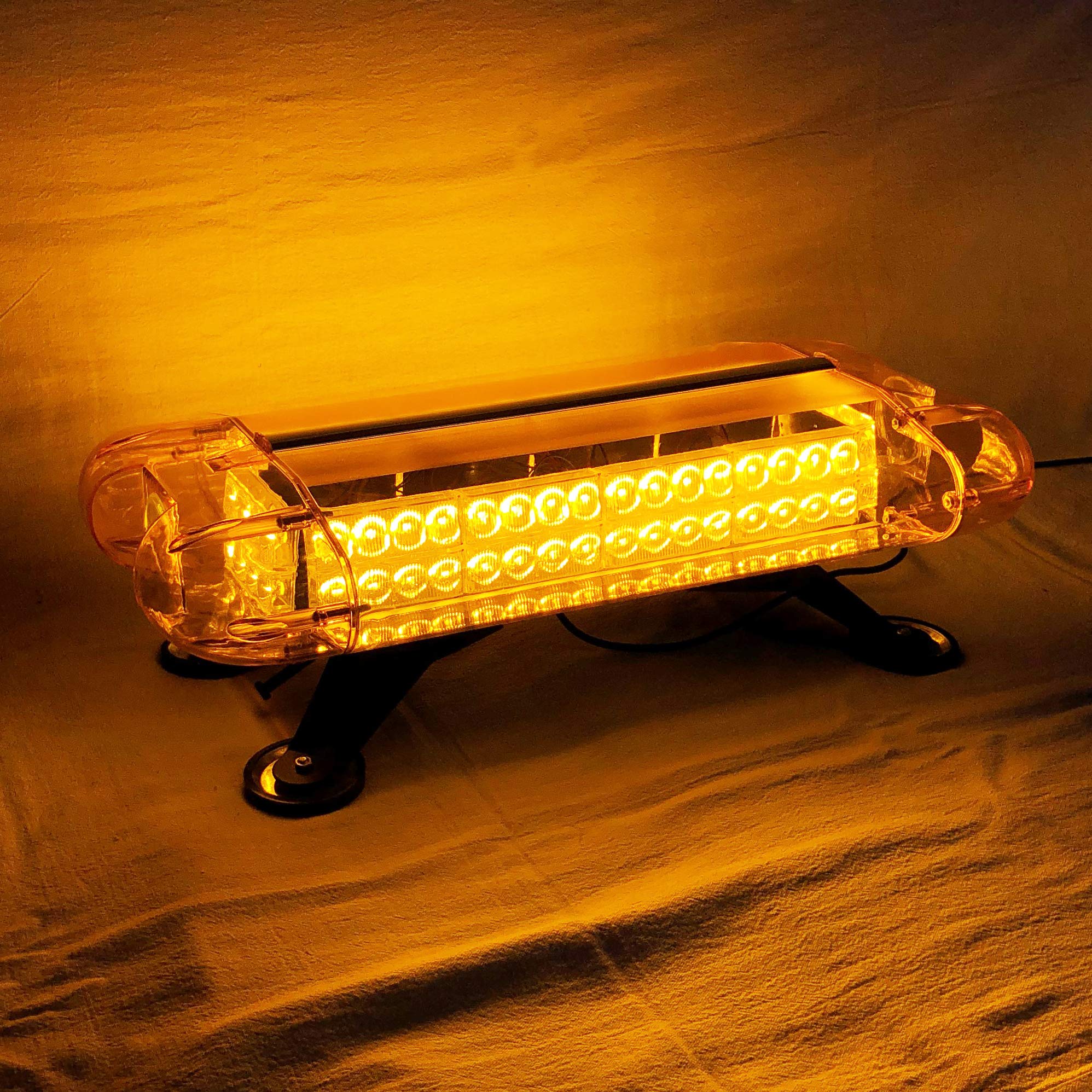 Amazon.co.jp: 道路維持管理車両用 黄色灯 12V 24V LED回転灯 