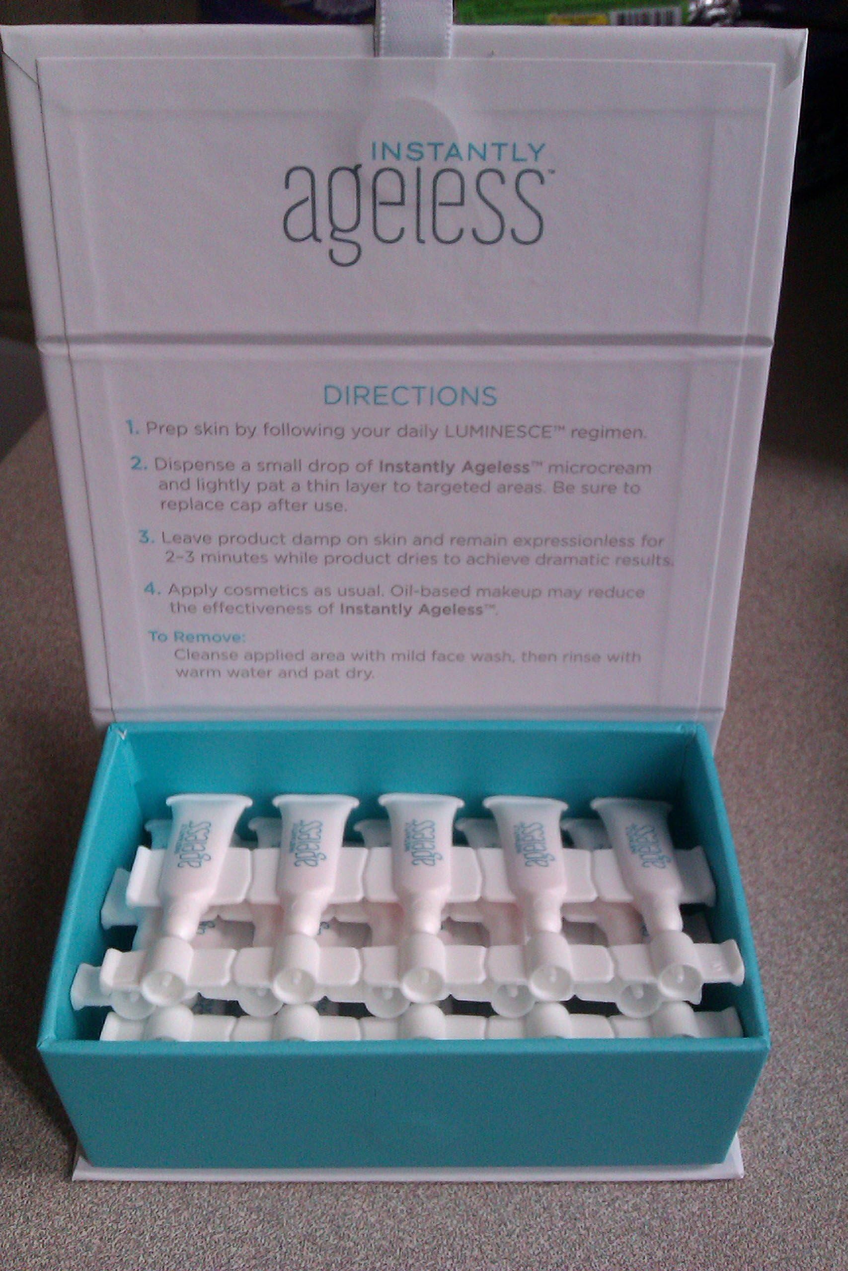 25 X 0.6 mL VIALS OF JEUNESSE INSTANTLY AGELESS MICROCREAM