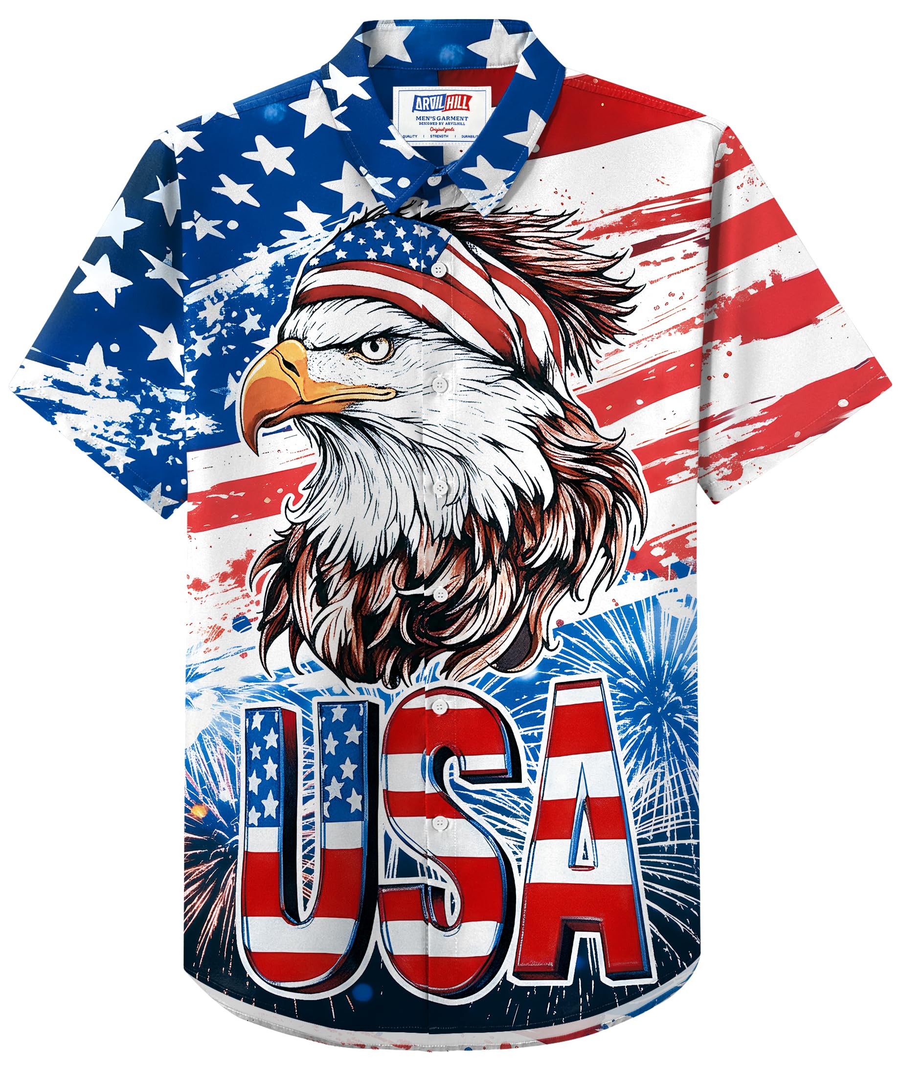 Arvilhill 4th of July Flag Shirt