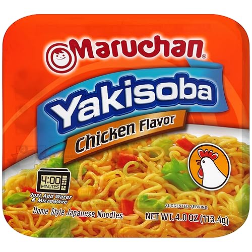 Miniatura 4 de Maruchan Pollo Yakisoba, 4.00 onzas, paquete de 16