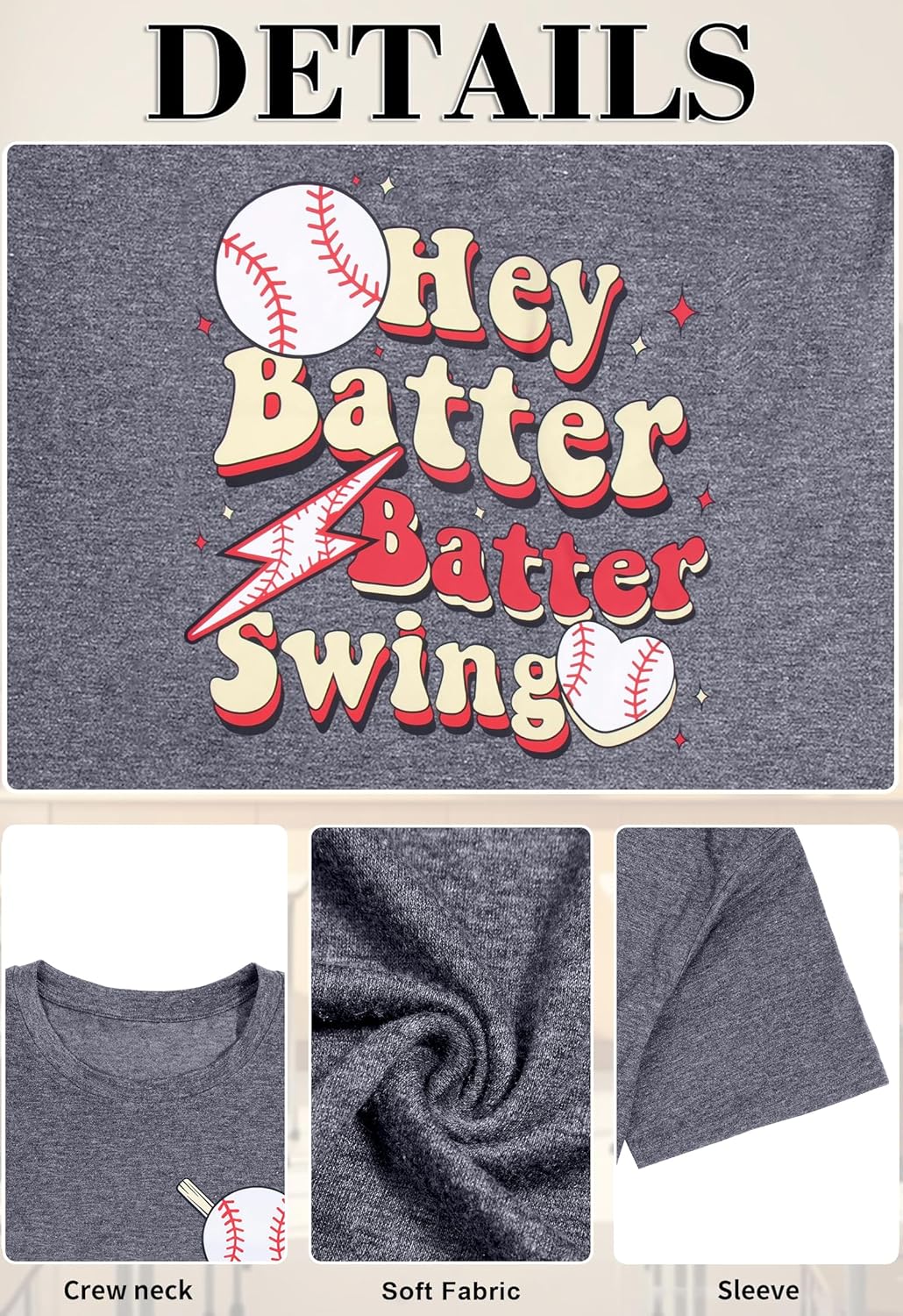 BLANCHES Plus Size Baseball Shirt Women in My Baseball Mom Era Graphic Tees Game Day T-Shirt Softball Mom Top - Image 6