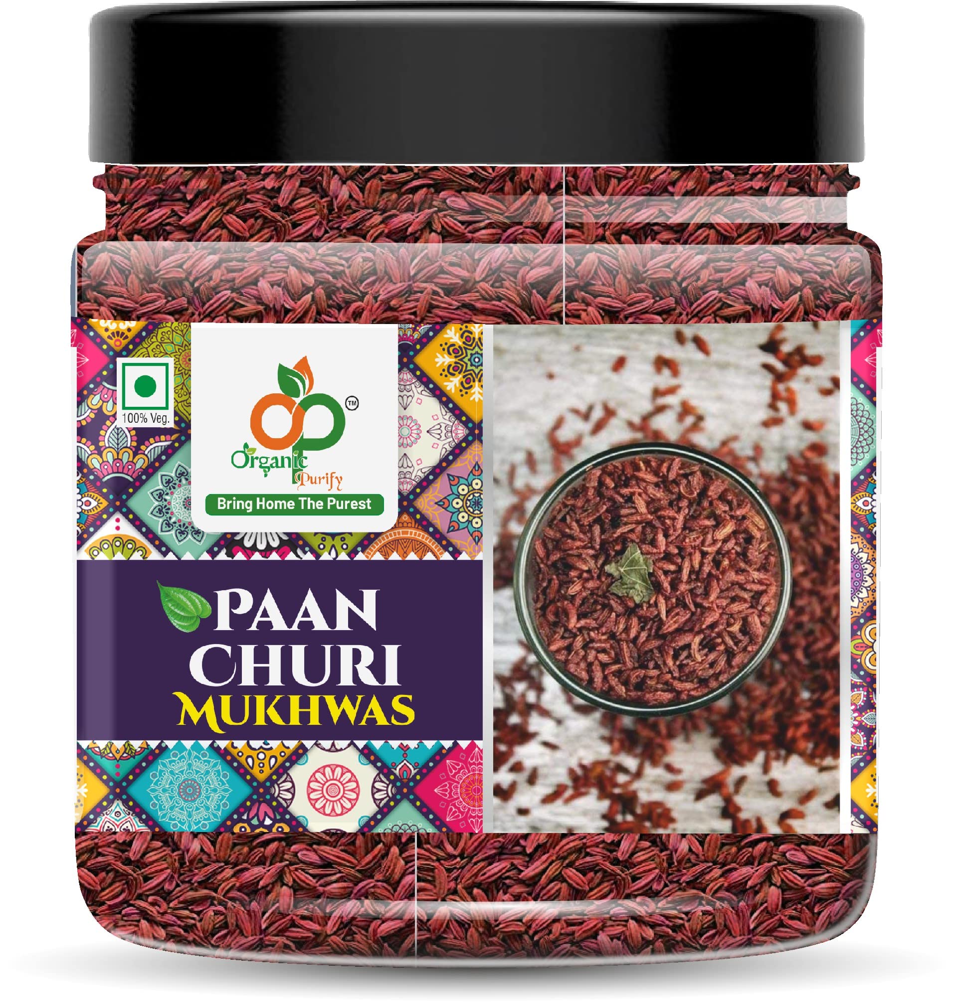 Organic Purify Homemade Paan Churi Mukhwas | Kesar Churi | Mouth Freshner | Jar Pack 300g (B09Q93T3S9) Amazon Price History, Amazon Price Tracker