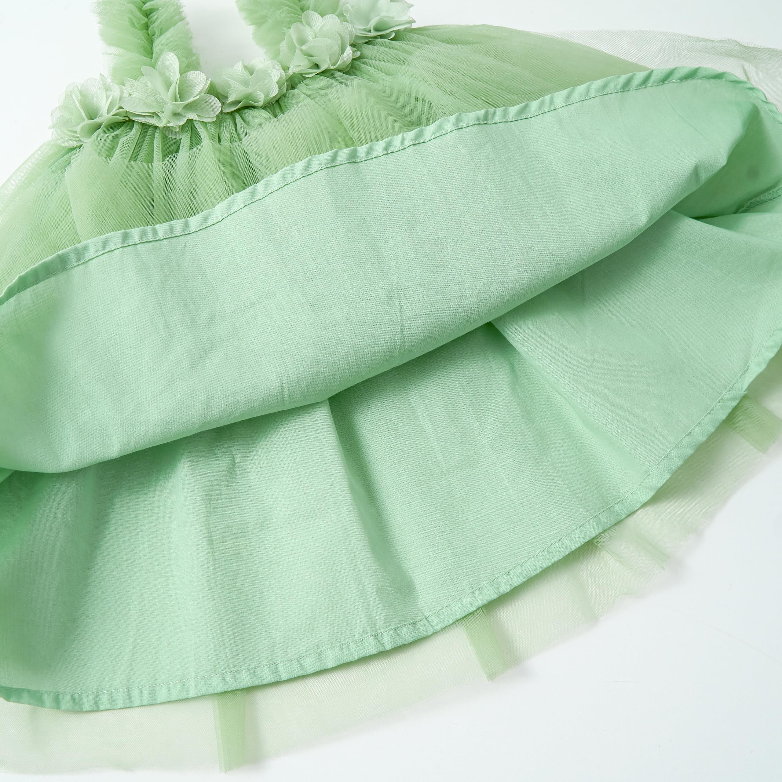 Miipat Robes Bébé Fille Jeune Enfant Princesse Tulle Tutu Robe vec Ceintures de Tête Florale pour Gâteau Cassé Fête d'anniversaire Prise de Photos Mariage
