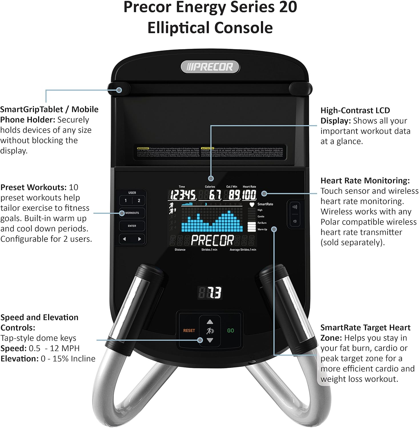 Buy Precor EFX 222 Elliptical Crosstrainer at Ubuy Togo