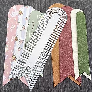 4Pcs Arrow Bookmark Metal Die Cuts for Card Making,Frame Tag Label Card Cutting Dies Cut Stencils DIY Scrapbooking Album D...